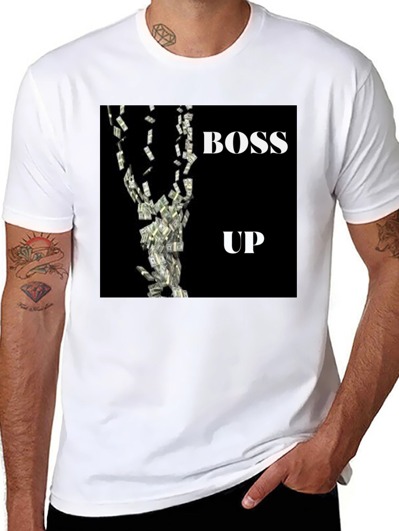 Boss Up Graphic Tee - Black