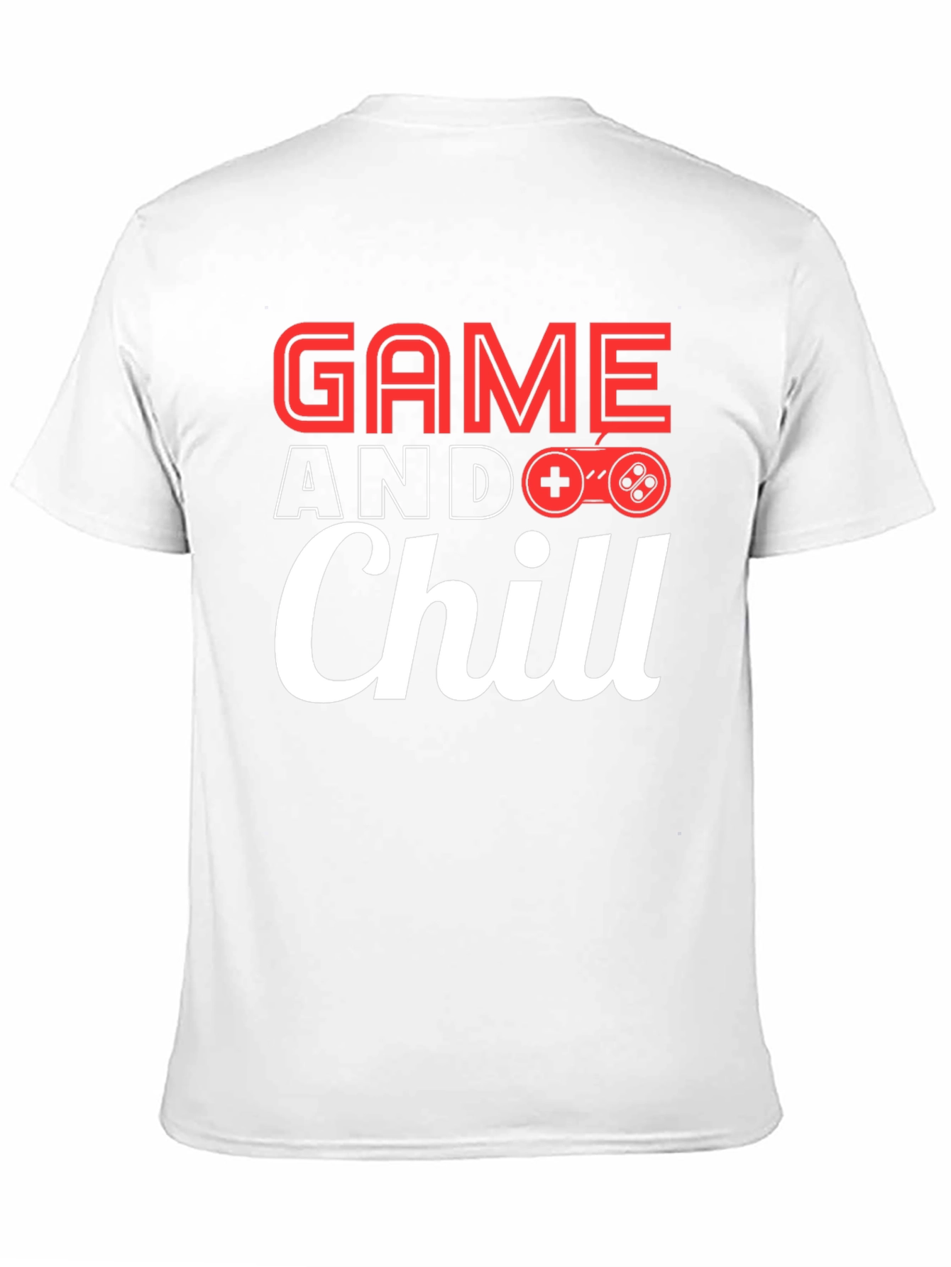 Game and Chill Black Graphic Tee