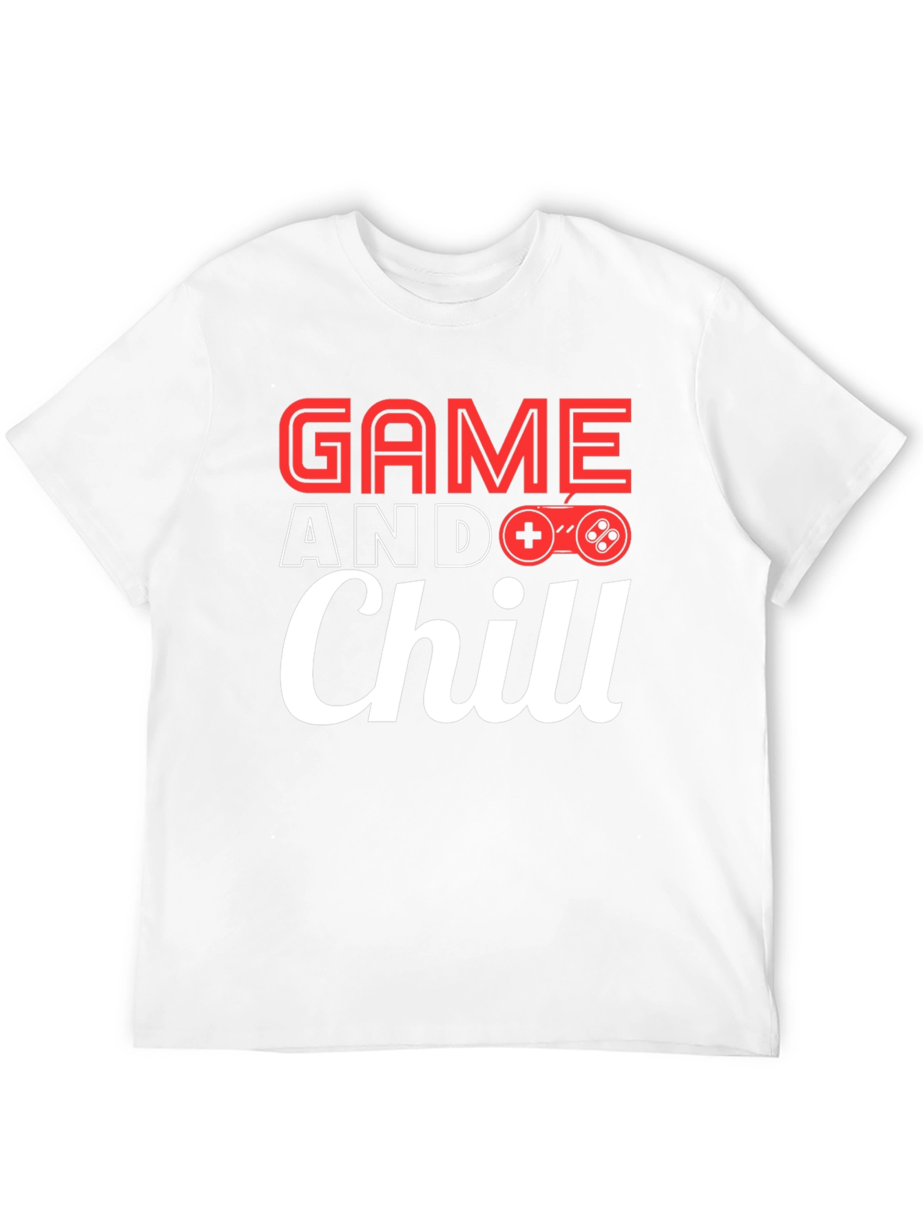 Game and Chill Black Graphic Tee