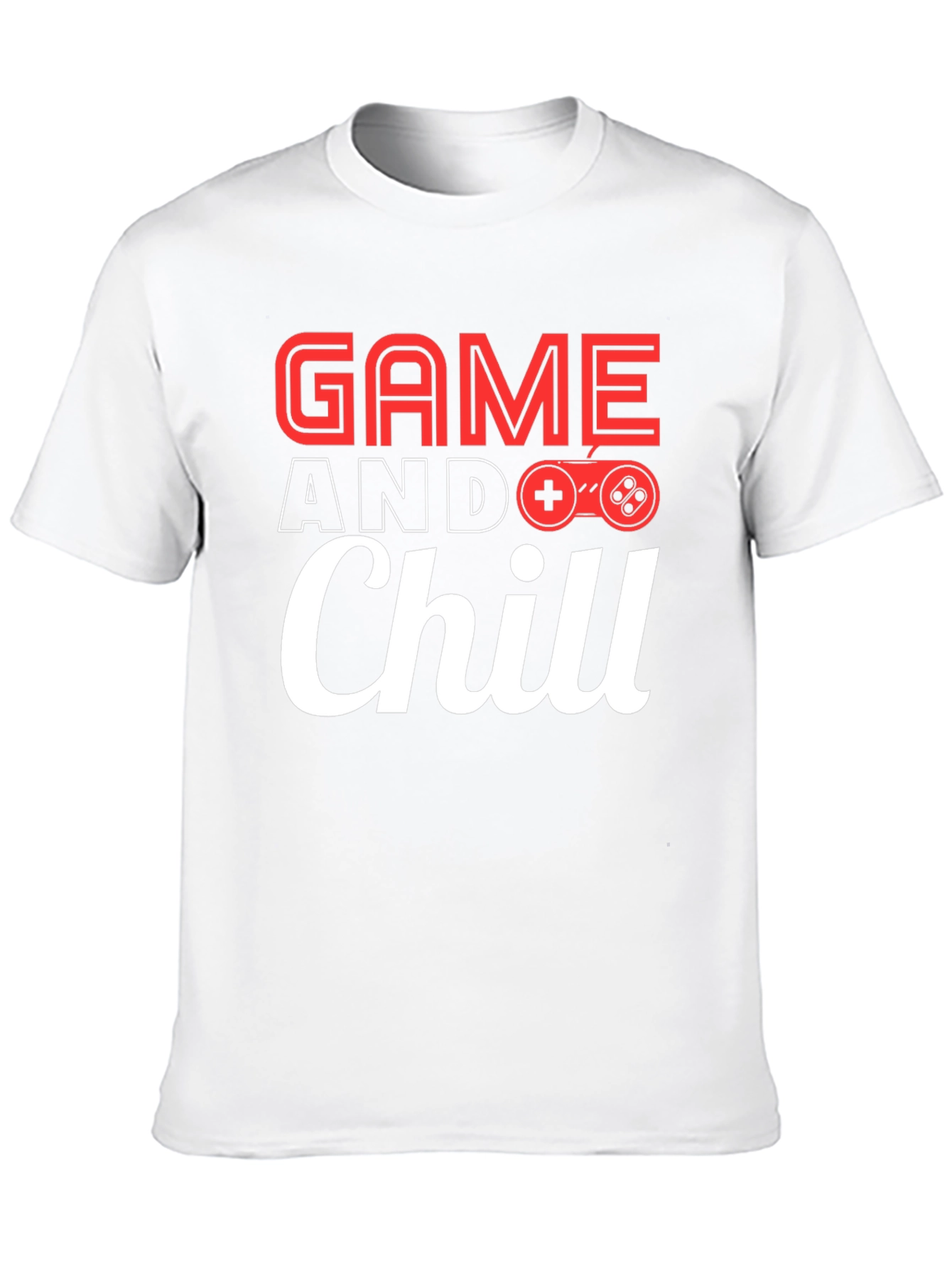Game and Chill Black Graphic Tee