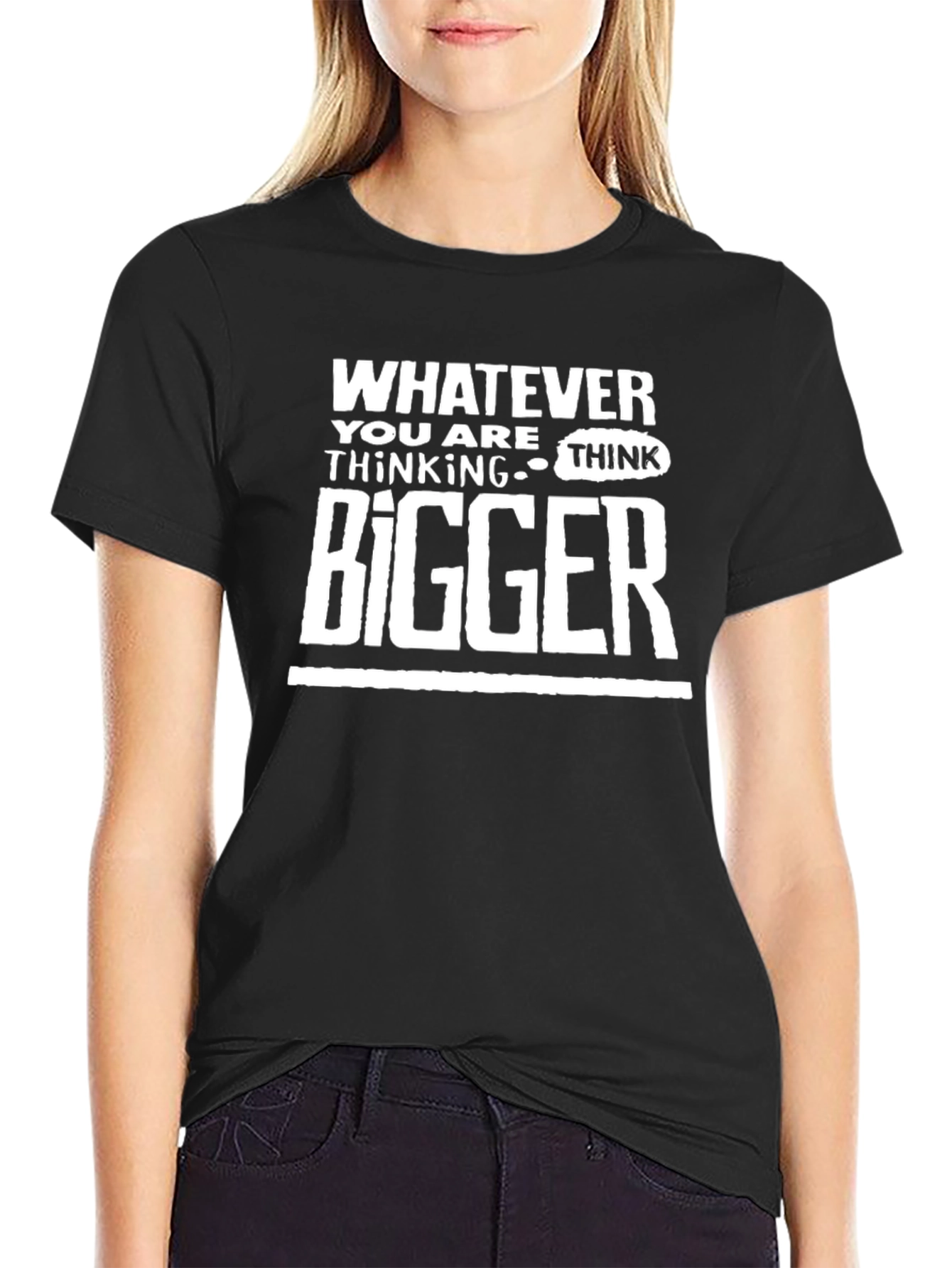 Think Bigger Graphic T-Shirt - Black