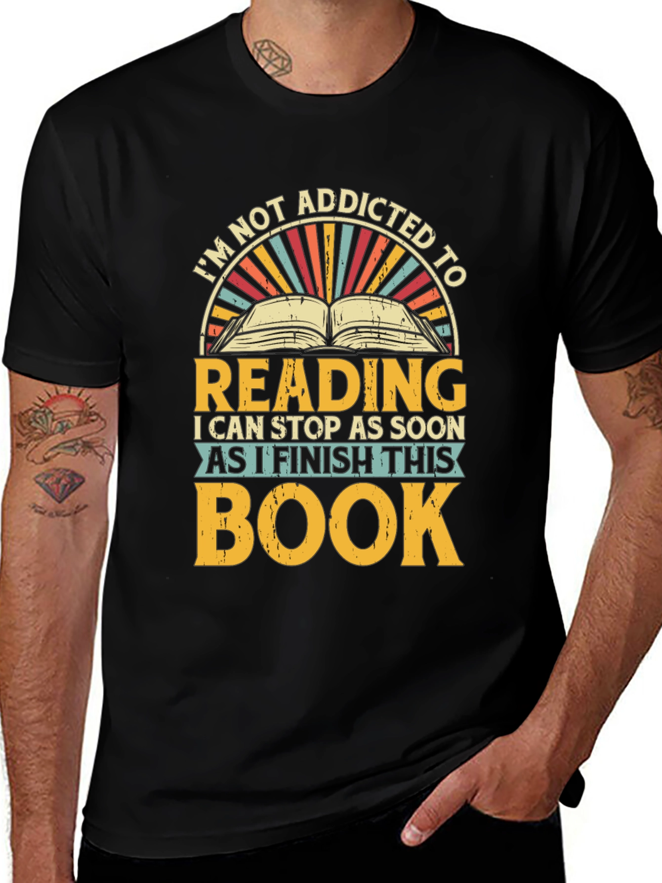 Addicted To Reading T-Shirt - Funny Book Lover Tee
