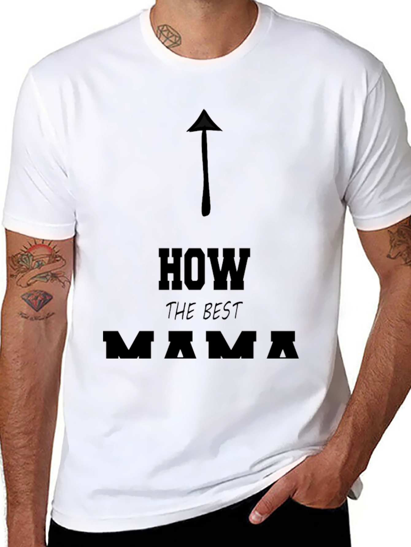 Best Mama Arrow Graphic Tee - Casual Unisex T-Shirt