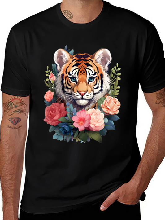 Tiger Floral Graphic Tee