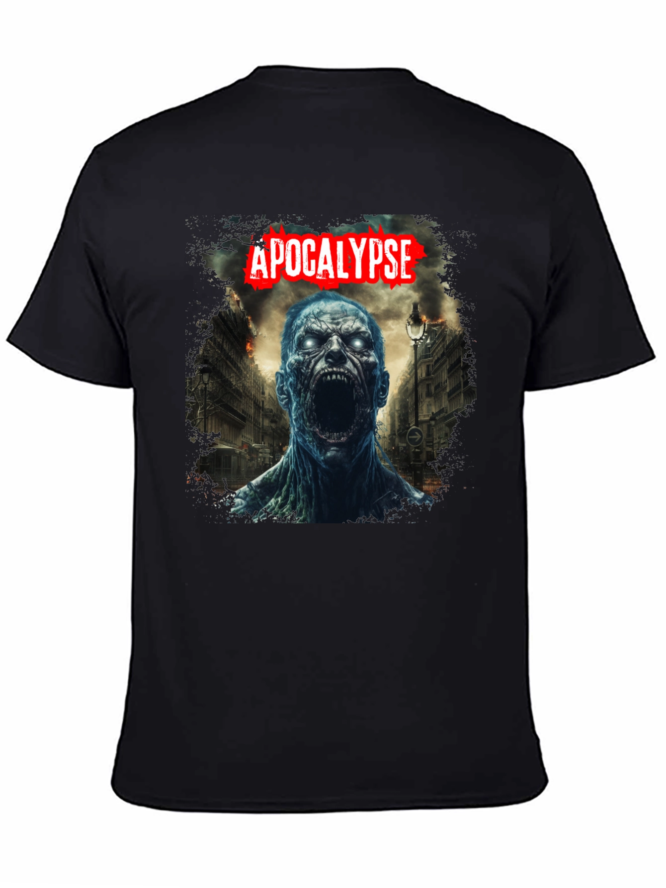 Apocalypse Zombie Graphic Tee - Black T-Shirt