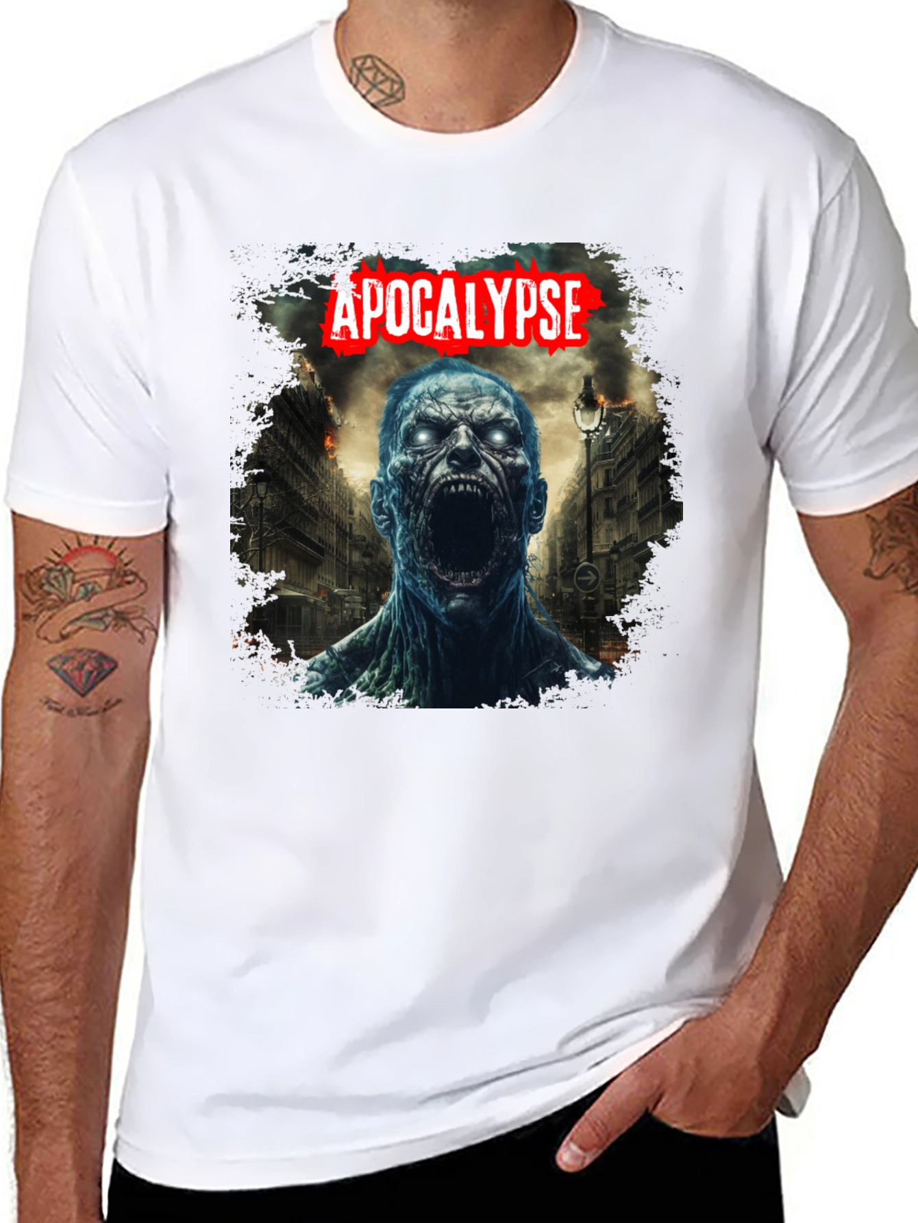 Apocalypse Zombie Graphic Tee - Black T-Shirt