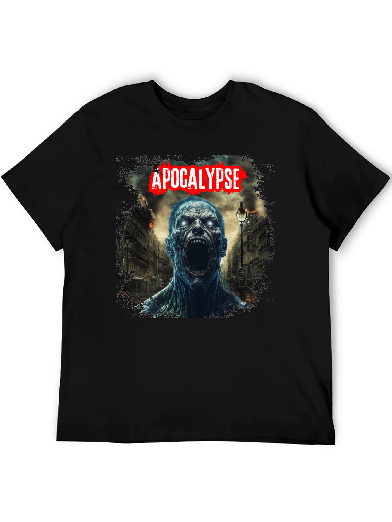 Apocalypse Zombie Graphic Tee - Black T-Shirt