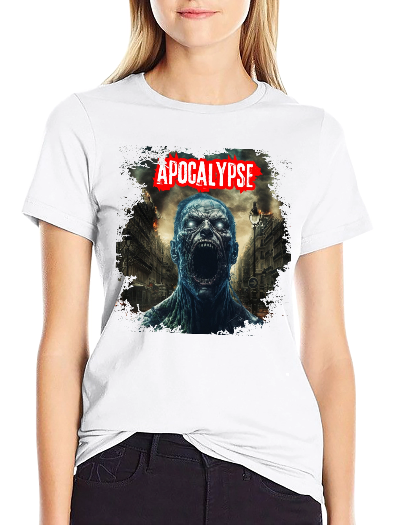 Apocalypse Zombie Graphic Tee - Black T-Shirt