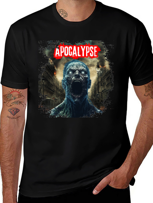 Apocalypse Zombie Graphic Tee - Black T-Shirt