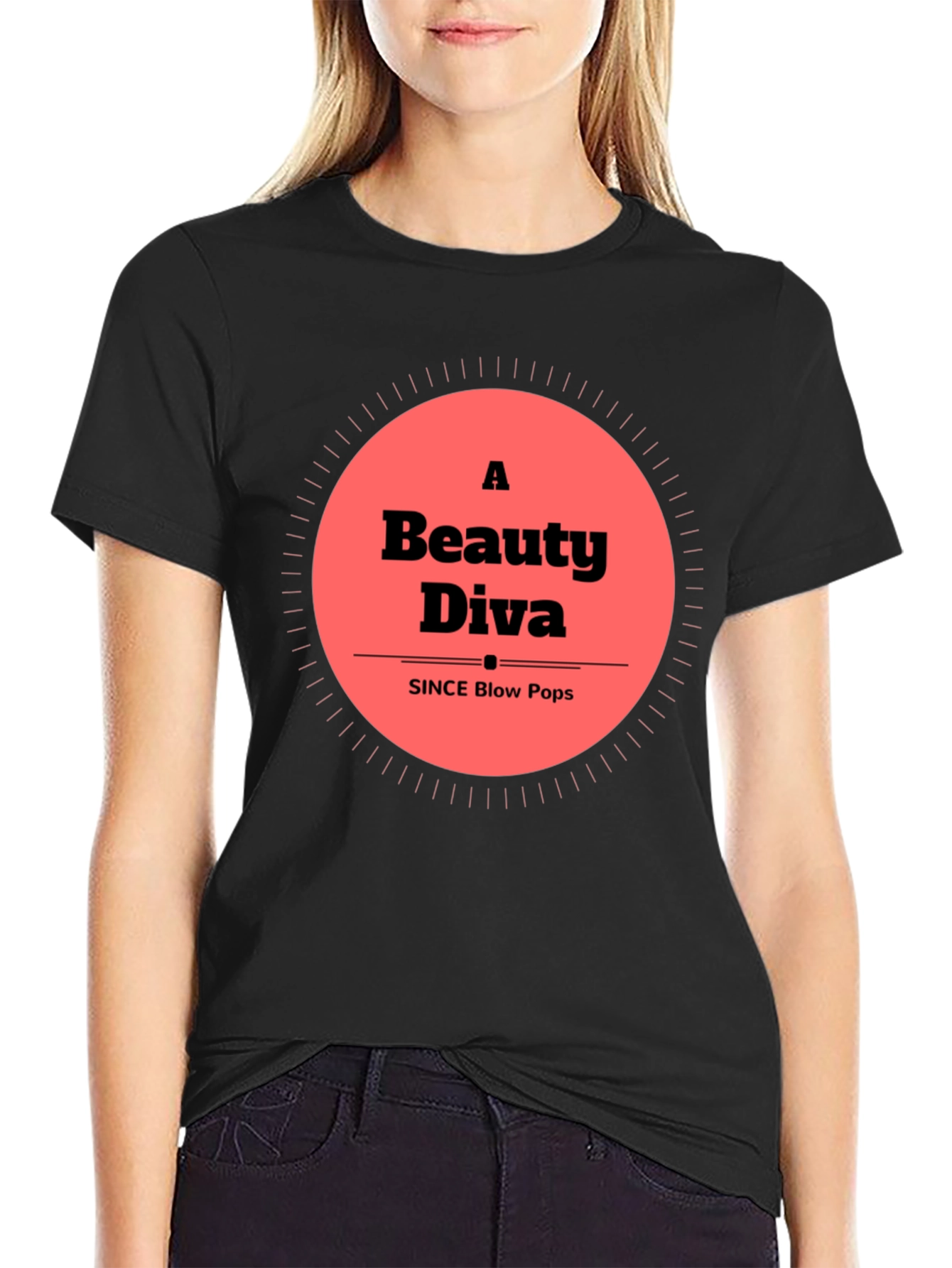 Beauty Diva Black T-Shirt