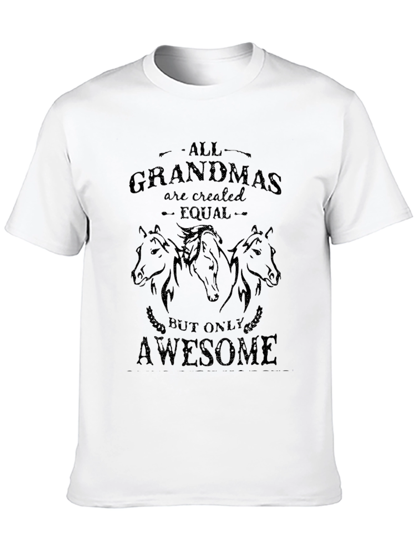 Awesome Grandmas Black Horse T-Shirt