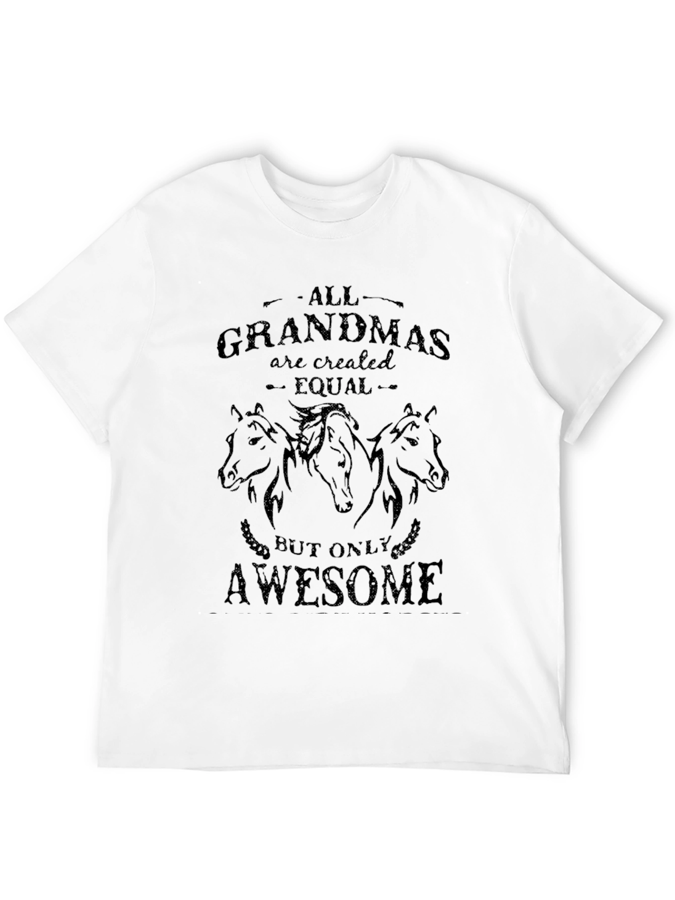 Awesome Grandmas Black Horse T-Shirt