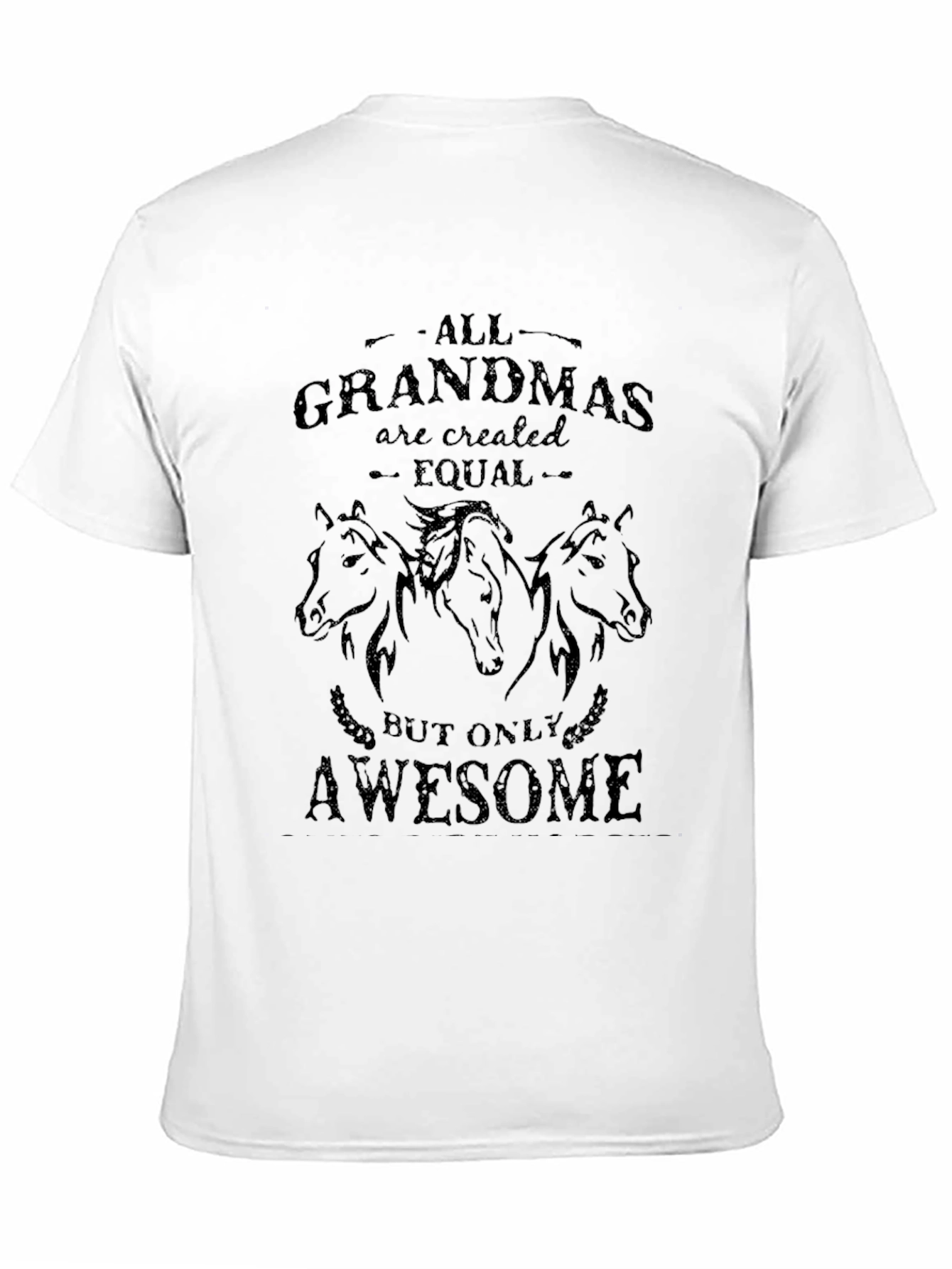 Awesome Grandmas Black Horse T-Shirt