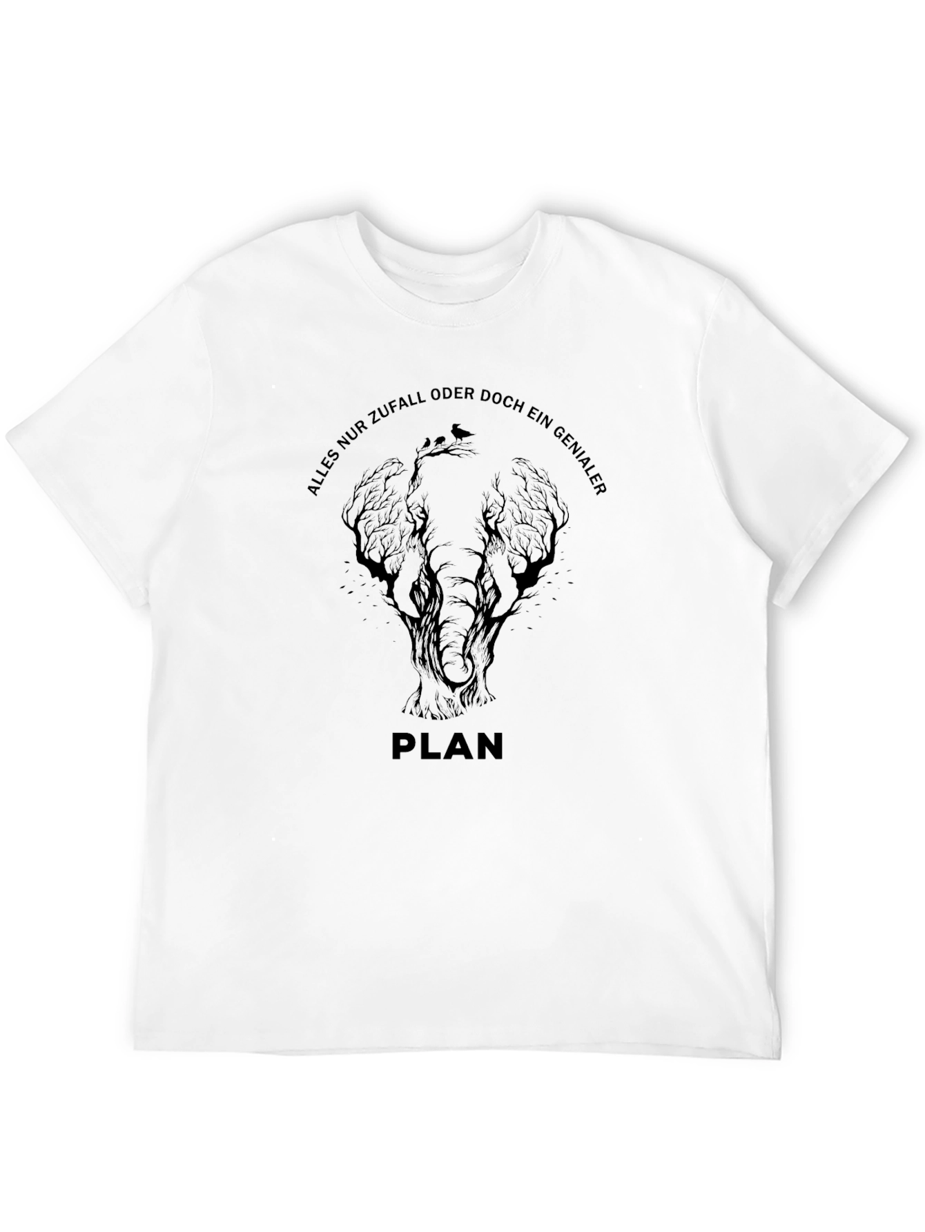 Genialer Plan Elephant Graphic Tee - Black