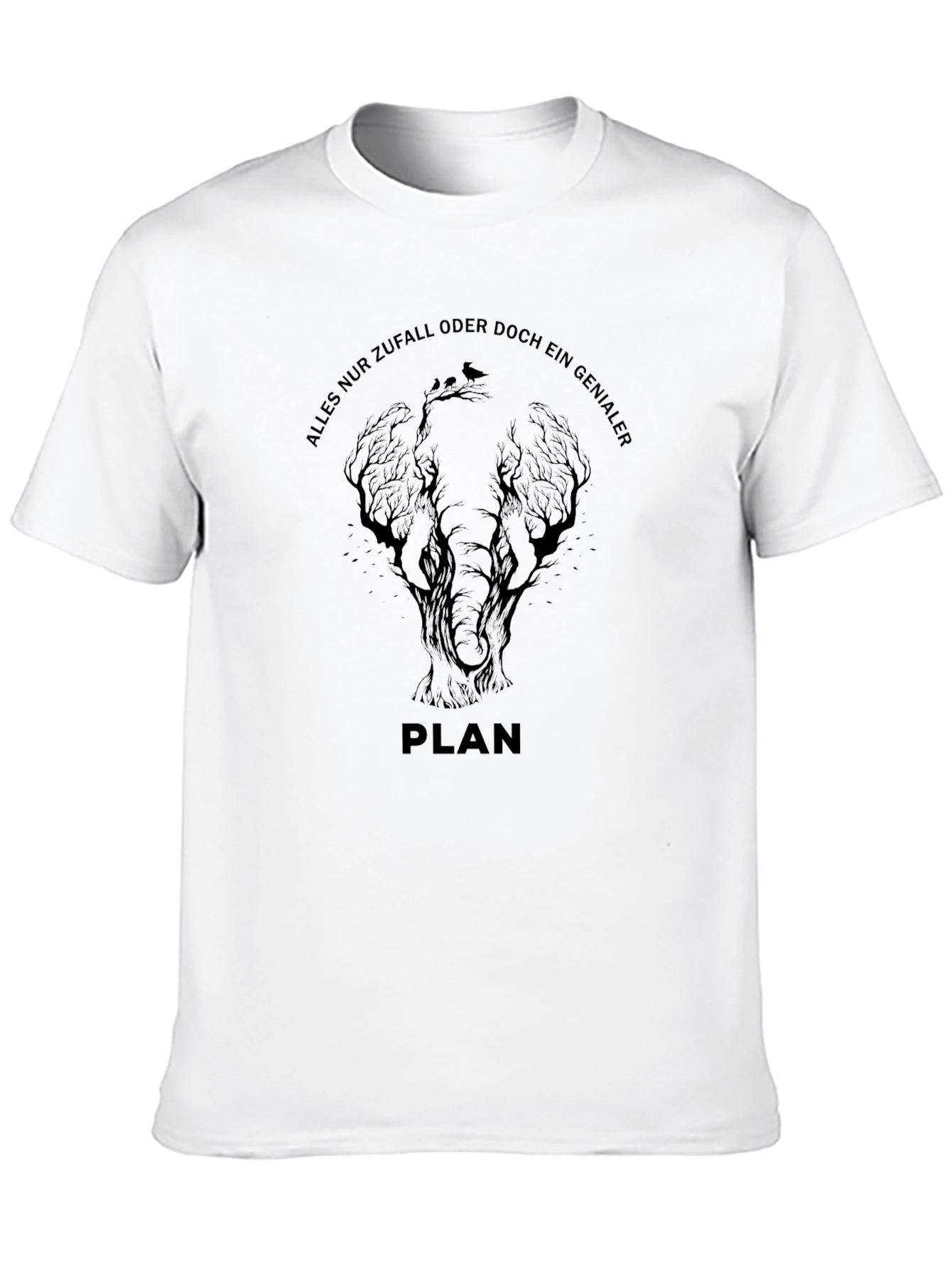 Genialer Plan Elephant Graphic Tee - Black
