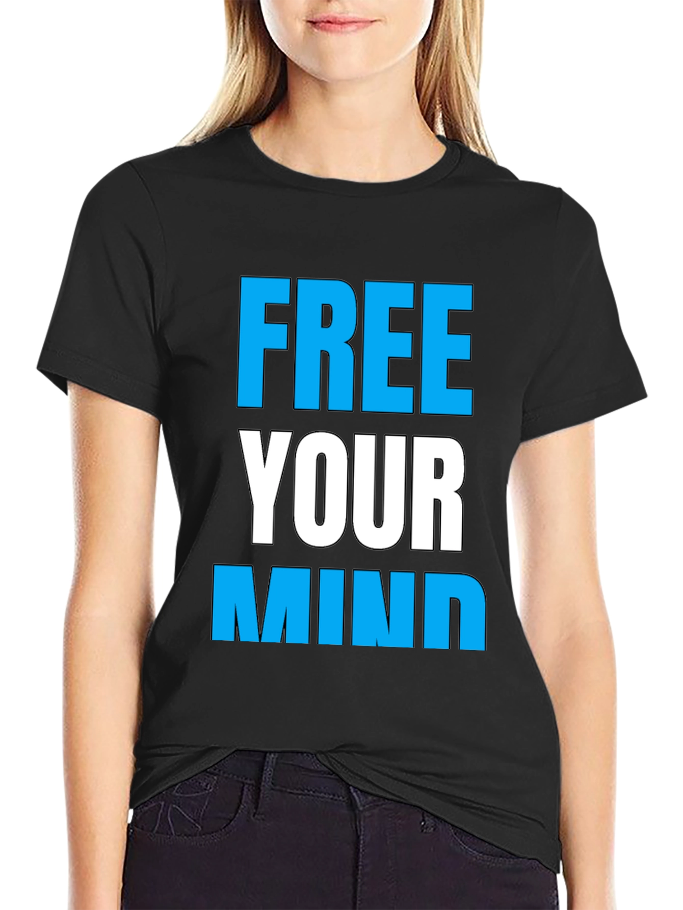 Free Your Mind Graphic Tee - Black