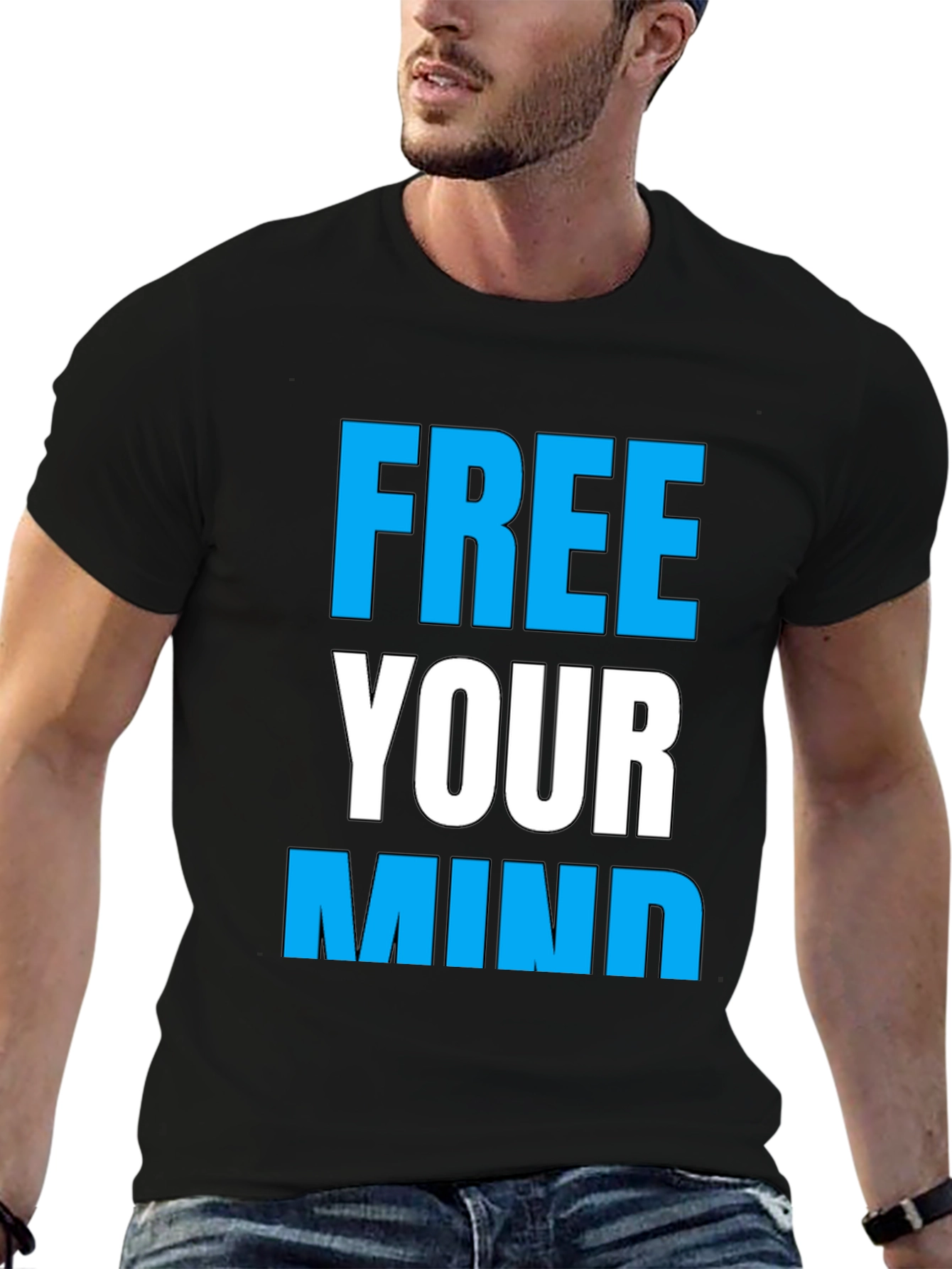 Free Your Mind Graphic Tee - Black
