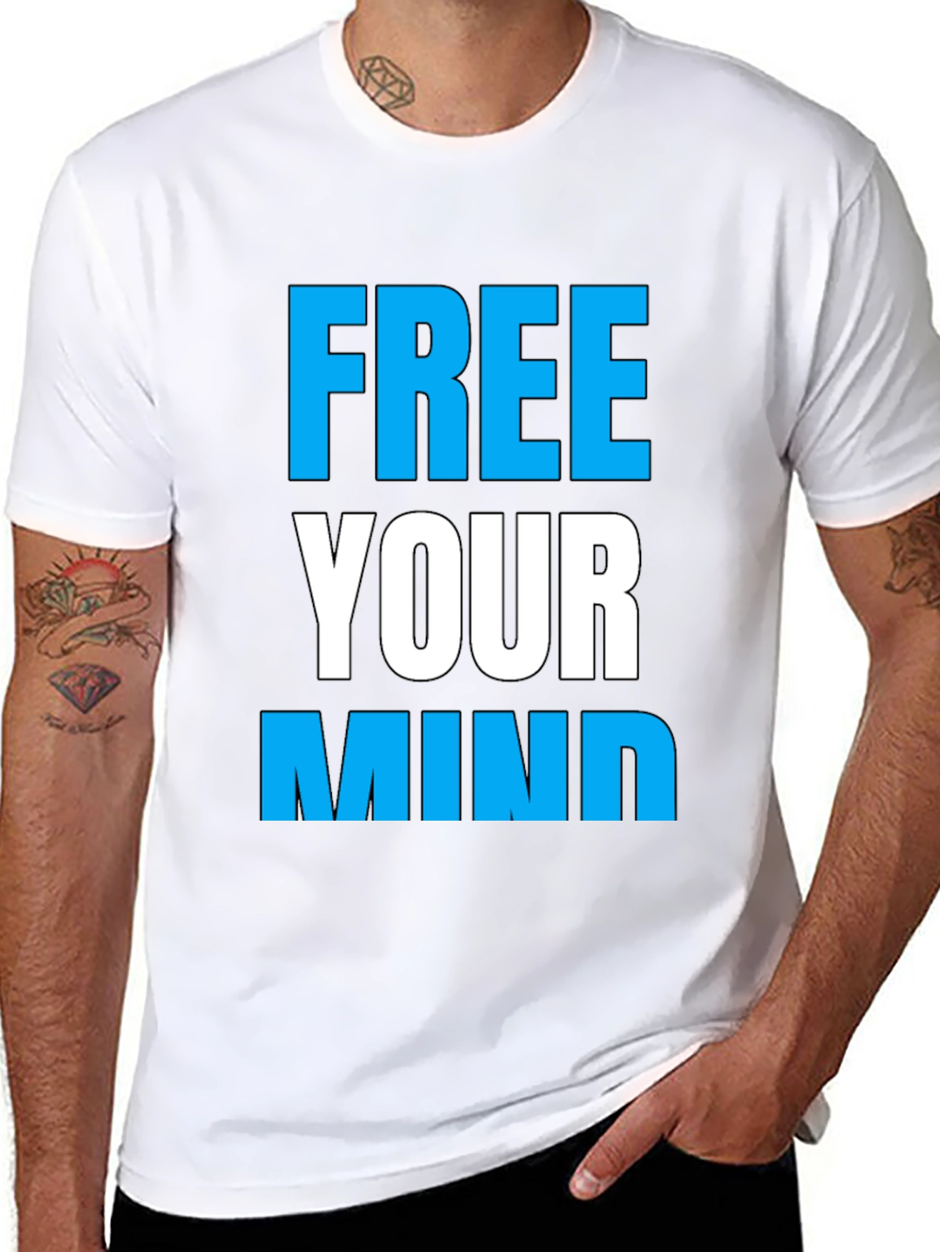 Free Your Mind Graphic Tee - Black