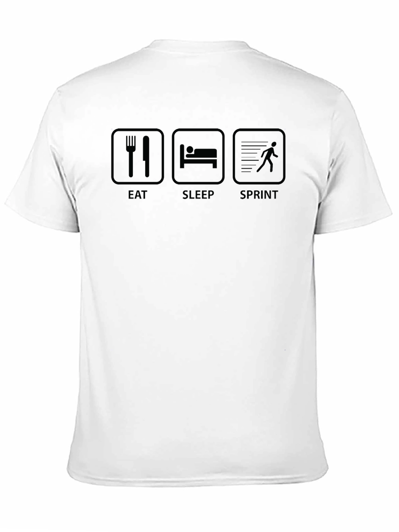Eat Sleep Sprint Black Graphic Tee