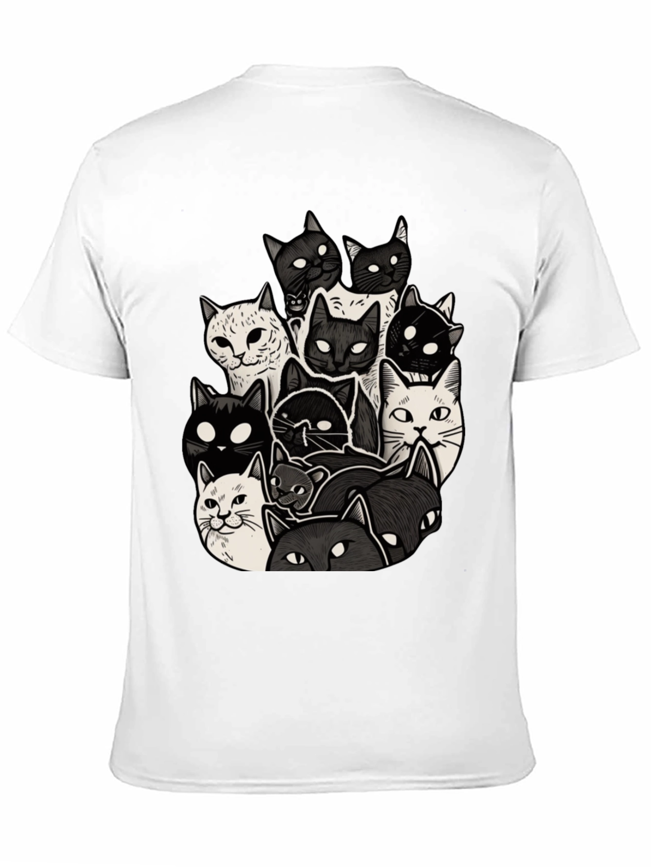 Cool Cats T-Shirt - Black Cotton Blend