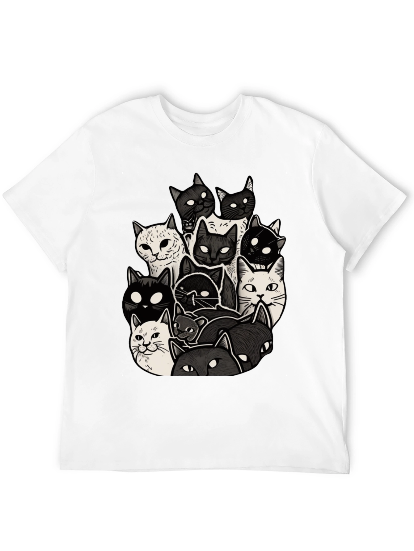 Cool Cats T-Shirt - Black Cotton Blend