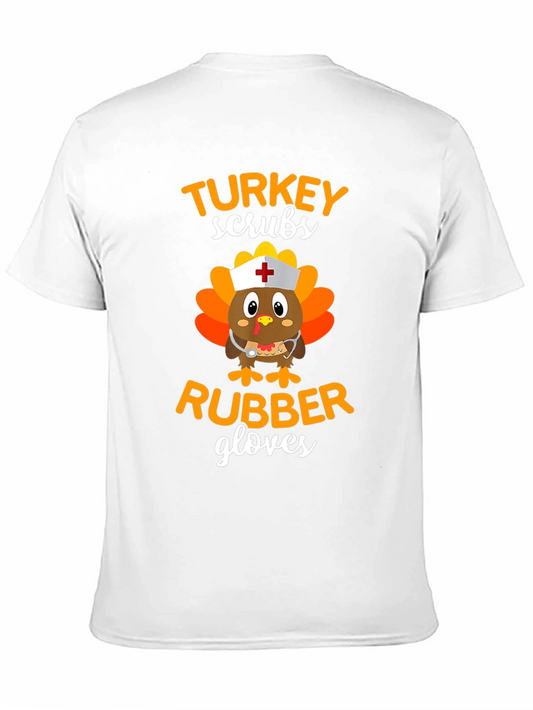 Turkey Scrubs Rubber Gloves T-Shirt