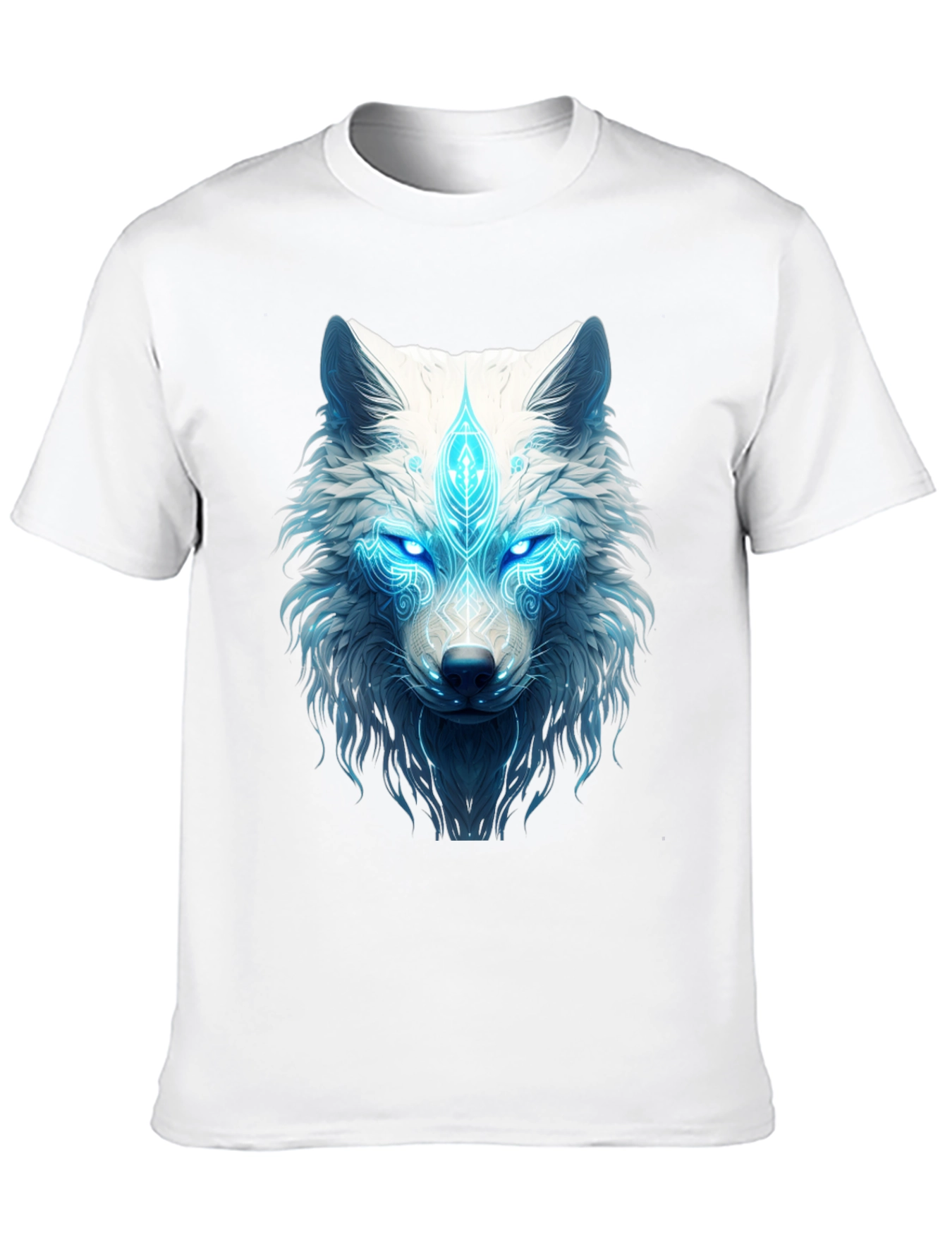 Mystic Wolf Graphic Tee - Black