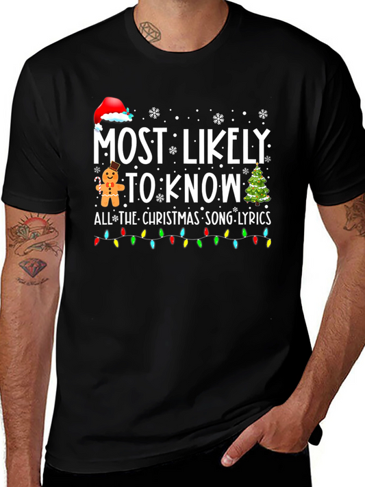 Christmas Song Lyrics T-Shirt