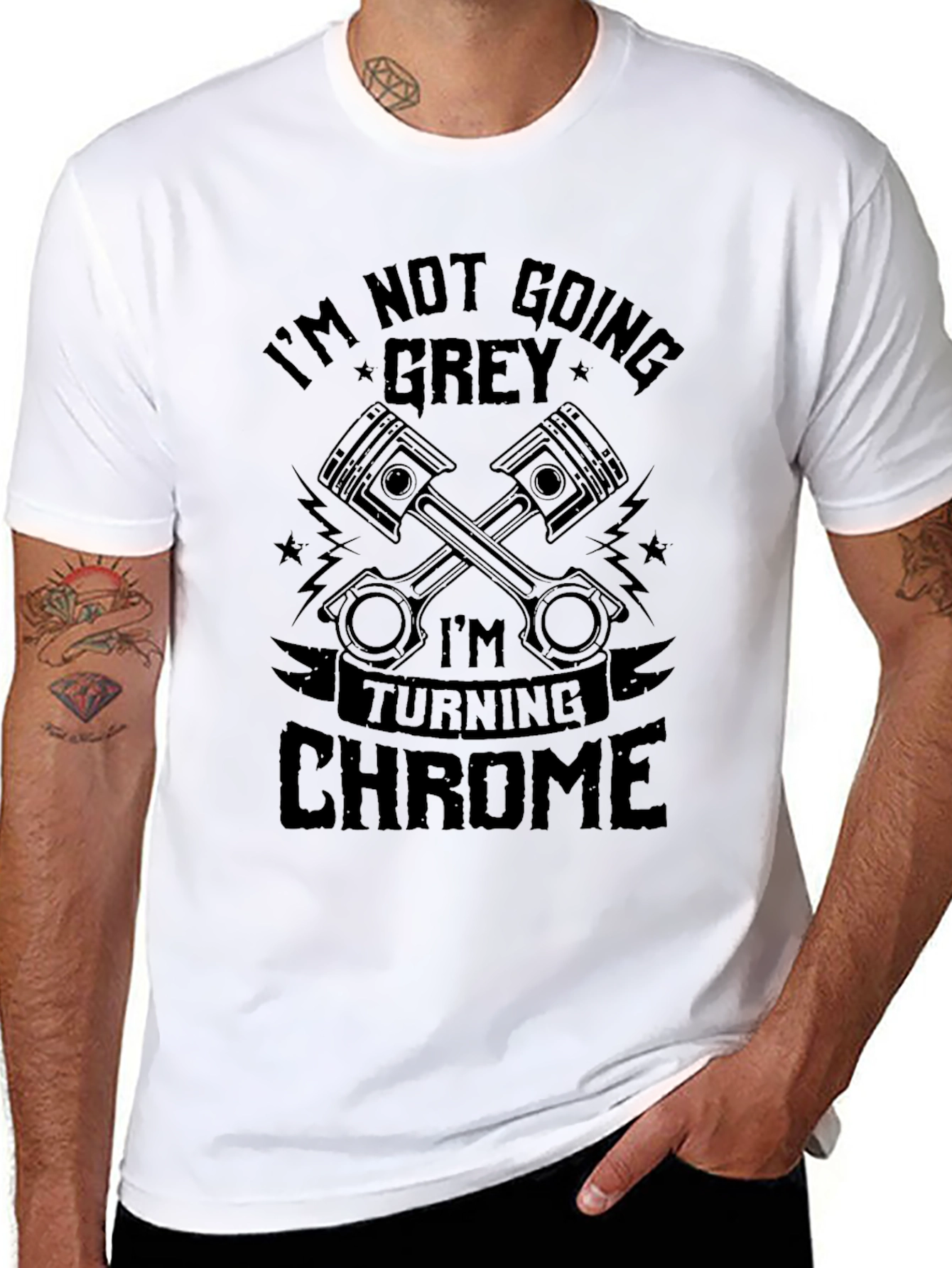 Im Turning Chrome Mens Graphic T-Shirt
