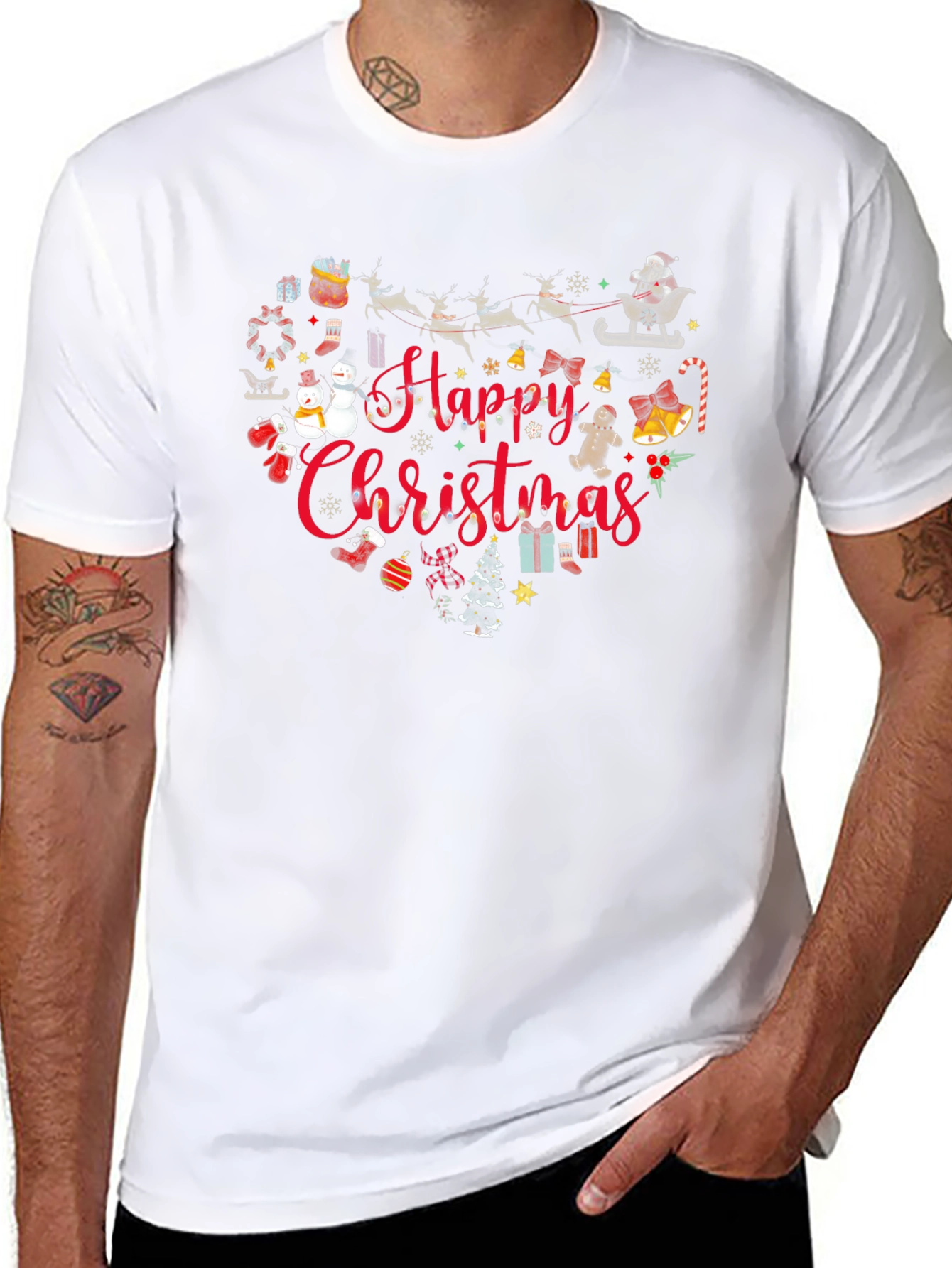 Happy Christmas Heart T-Shirt