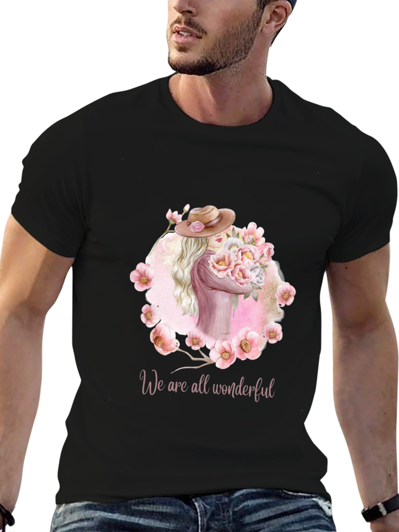 Wonderful Womens T-Shirt - Floral Design