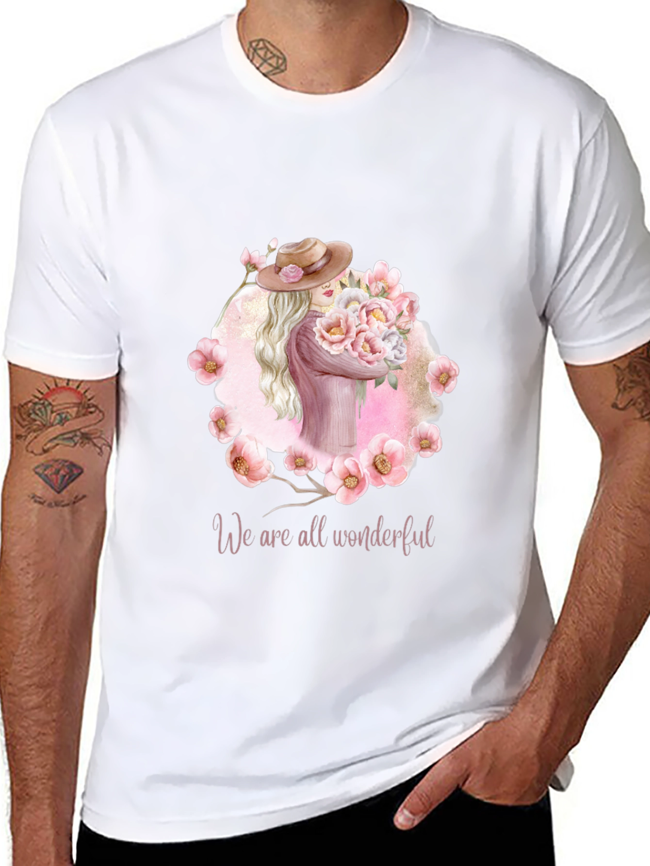 Wonderful Womens T-Shirt - Floral Design