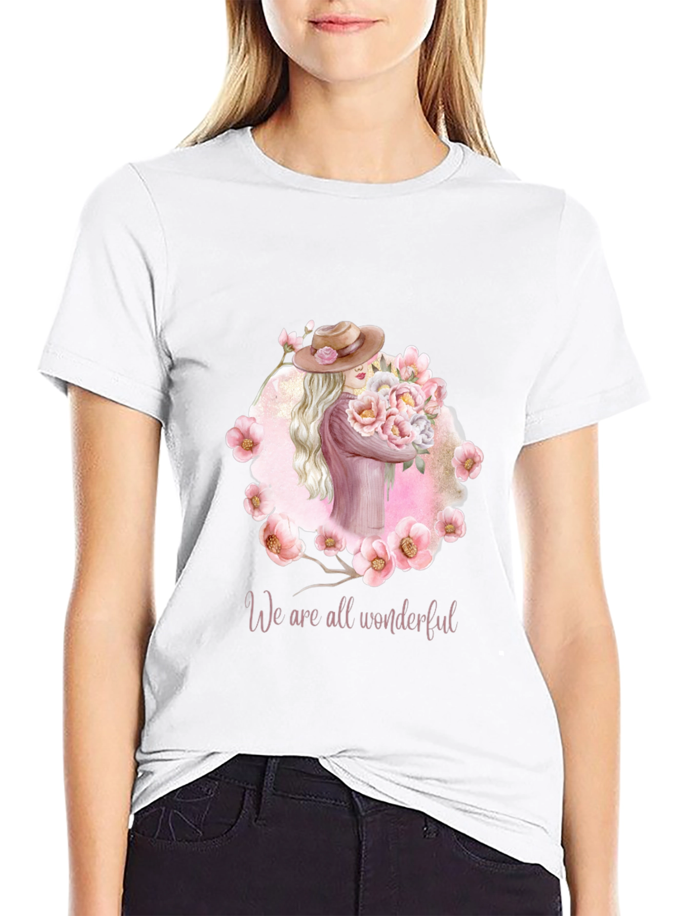 Wonderful Womens T-Shirt - Floral Design