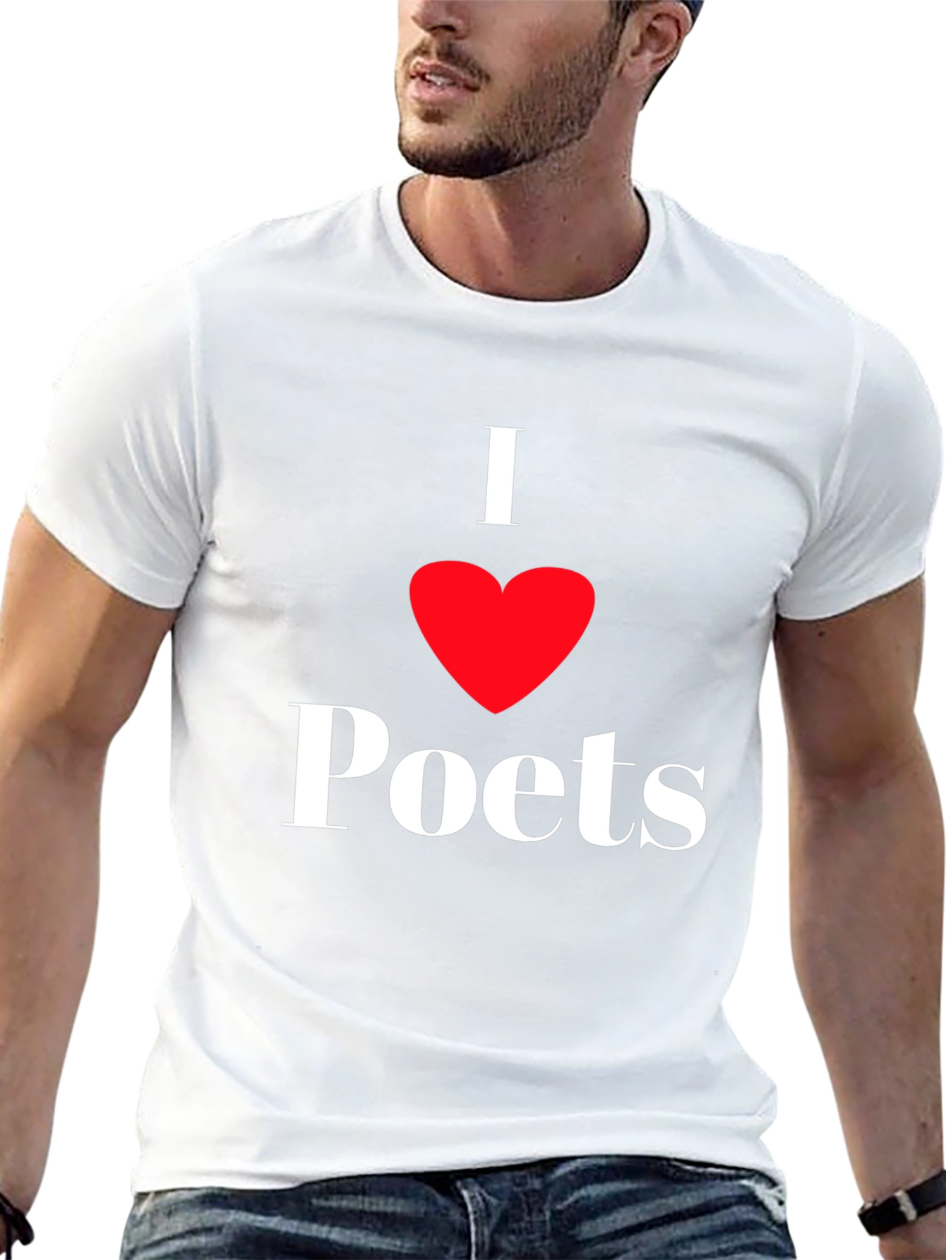 I Heart Poets Black T-Shirt