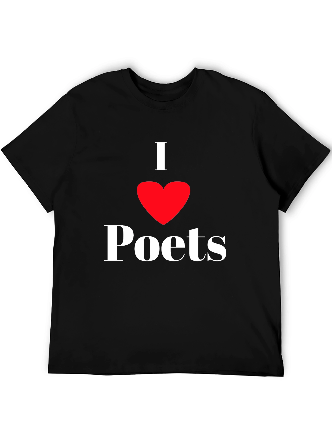 I Heart Poets Black T-Shirt