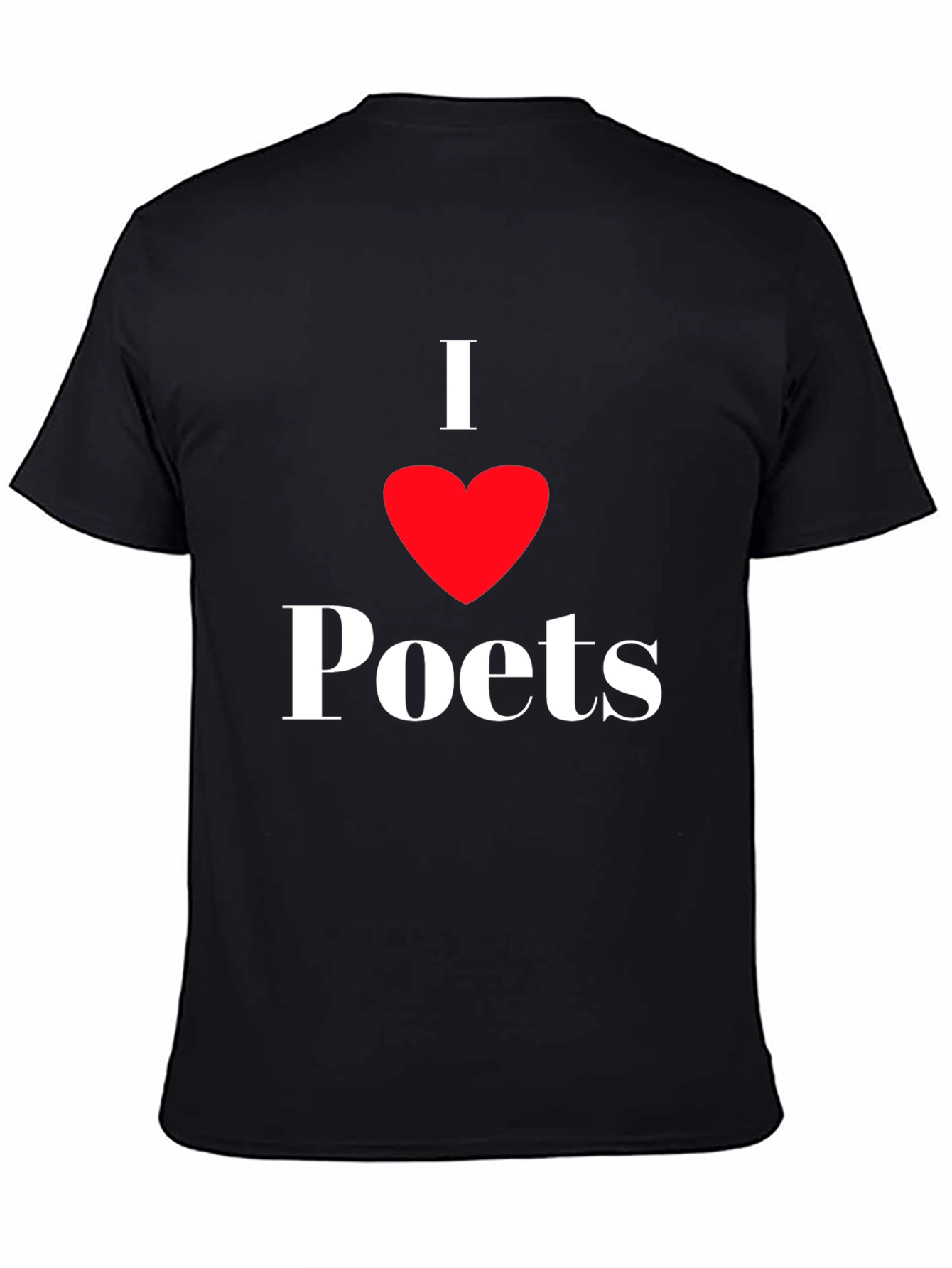 I Heart Poets Black T-Shirt