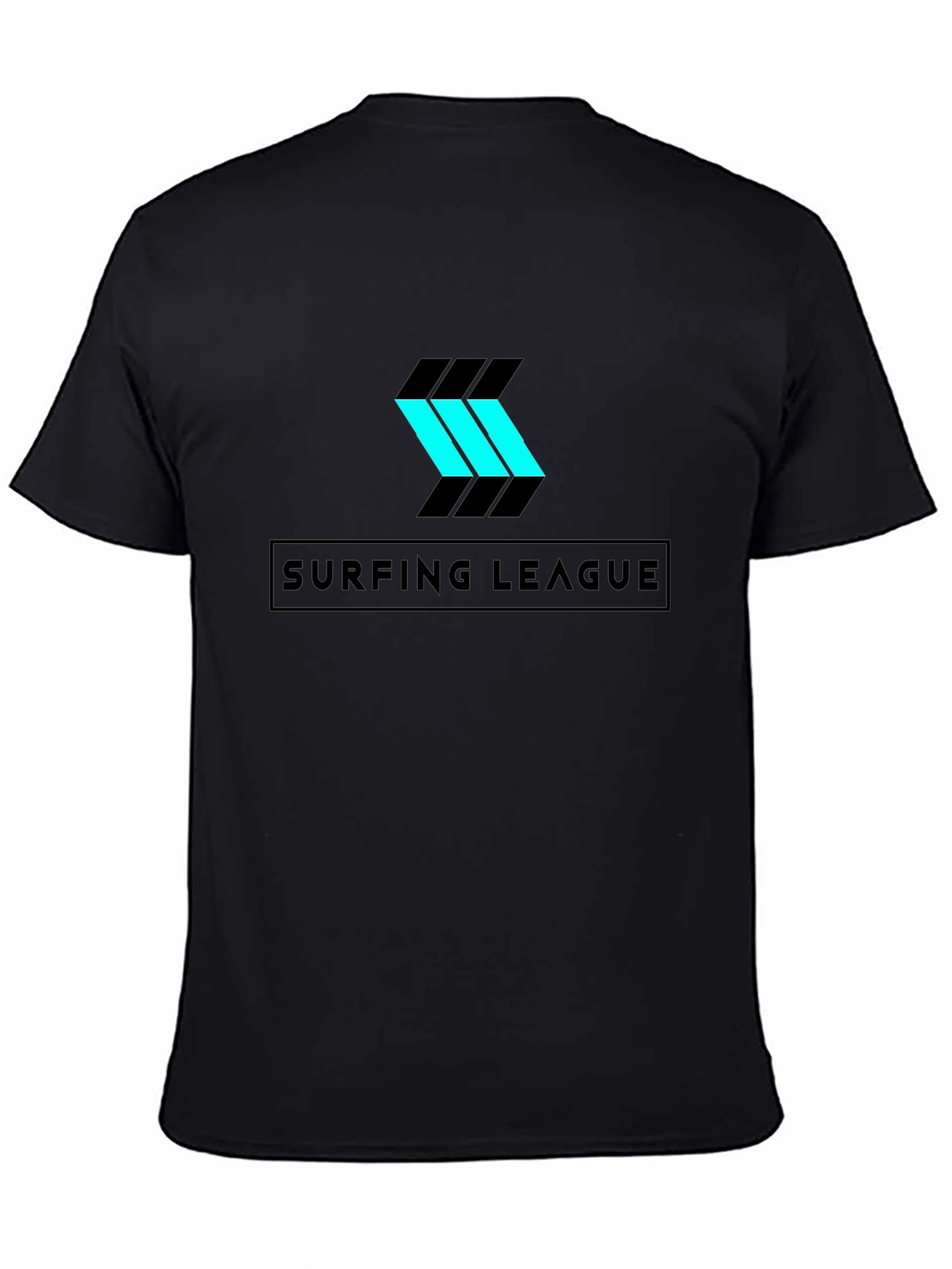 Surfing League Graphic T-Shirt - Sleek Black Tee