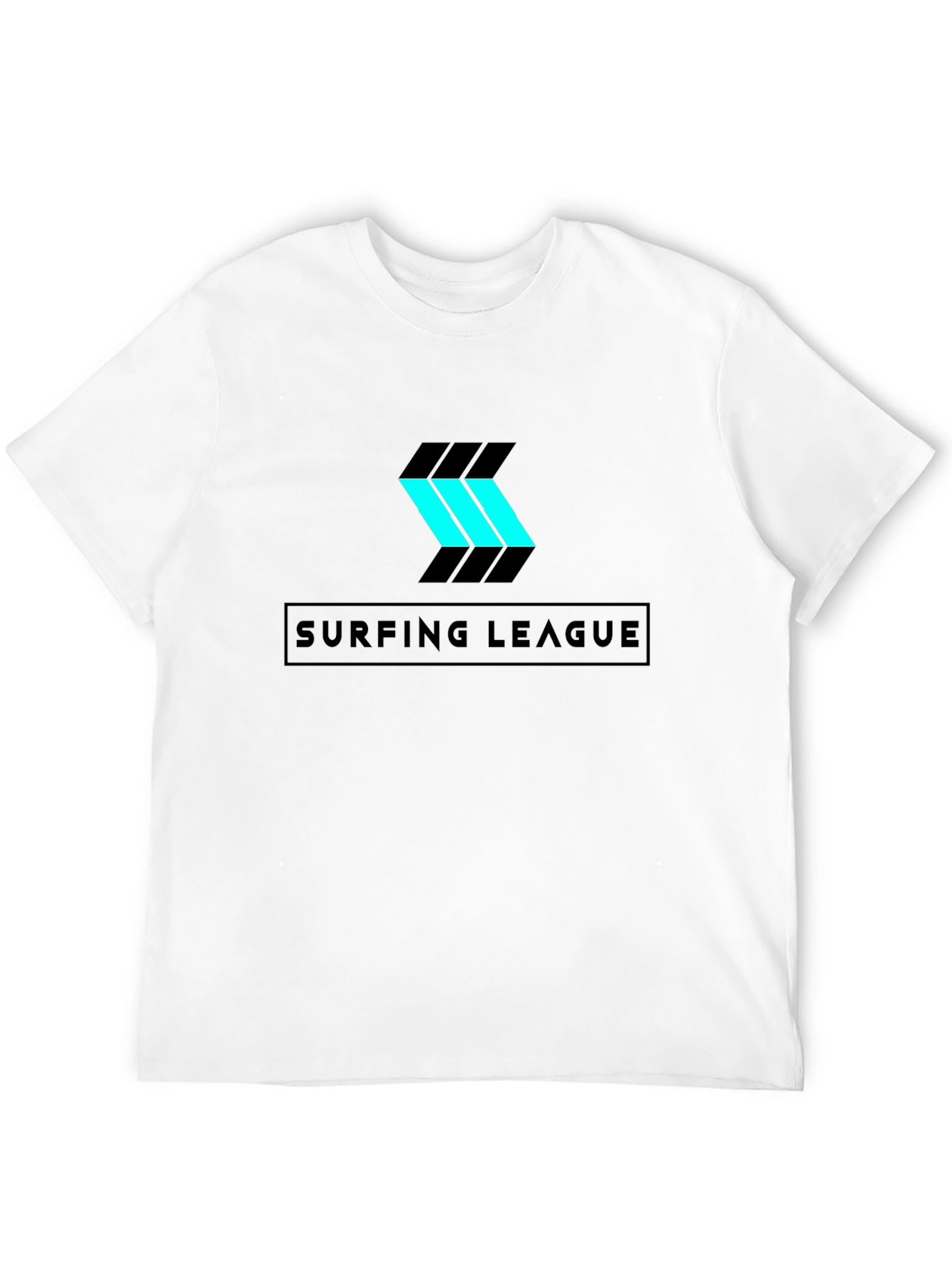 Surfing League Graphic T-Shirt - Sleek Black Tee