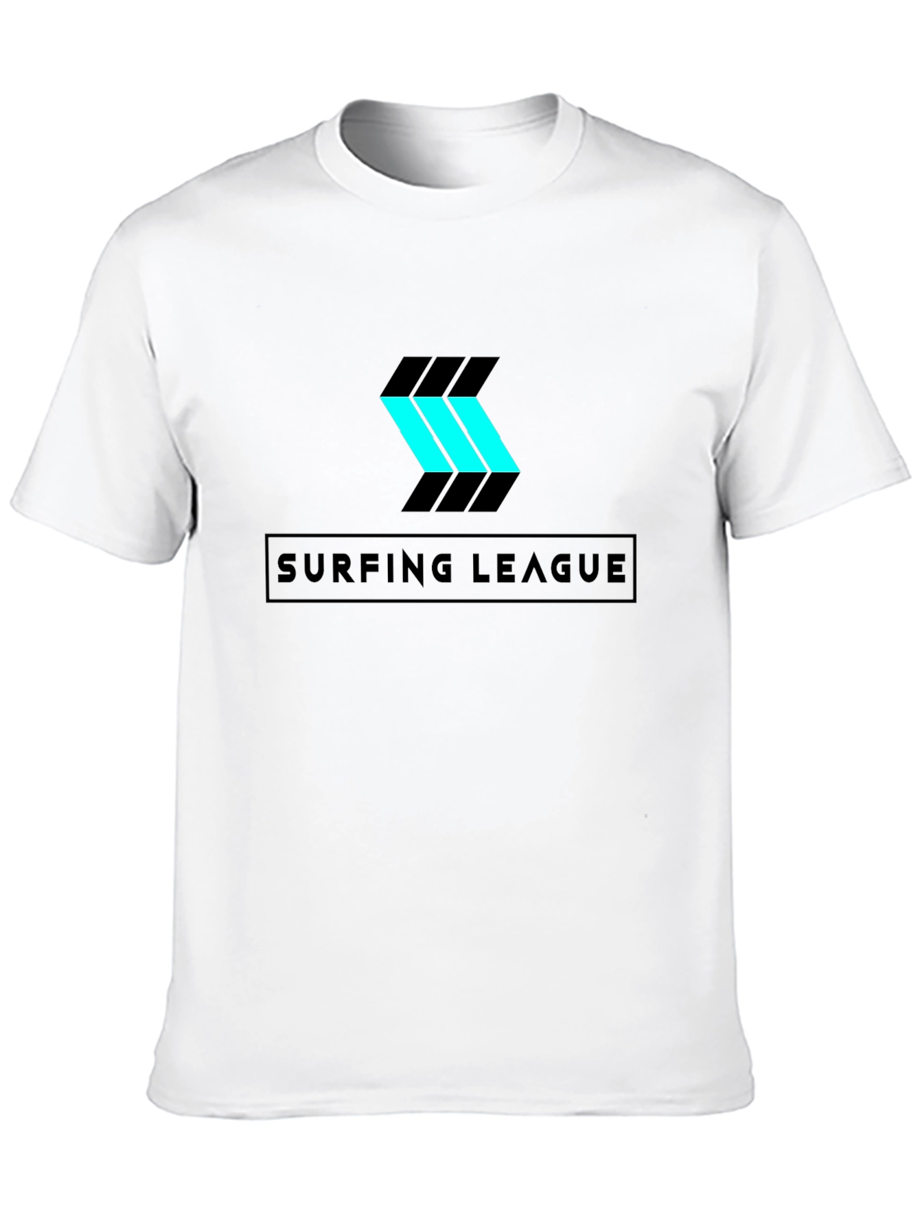 Surfing League Graphic T-Shirt - Sleek Black Tee