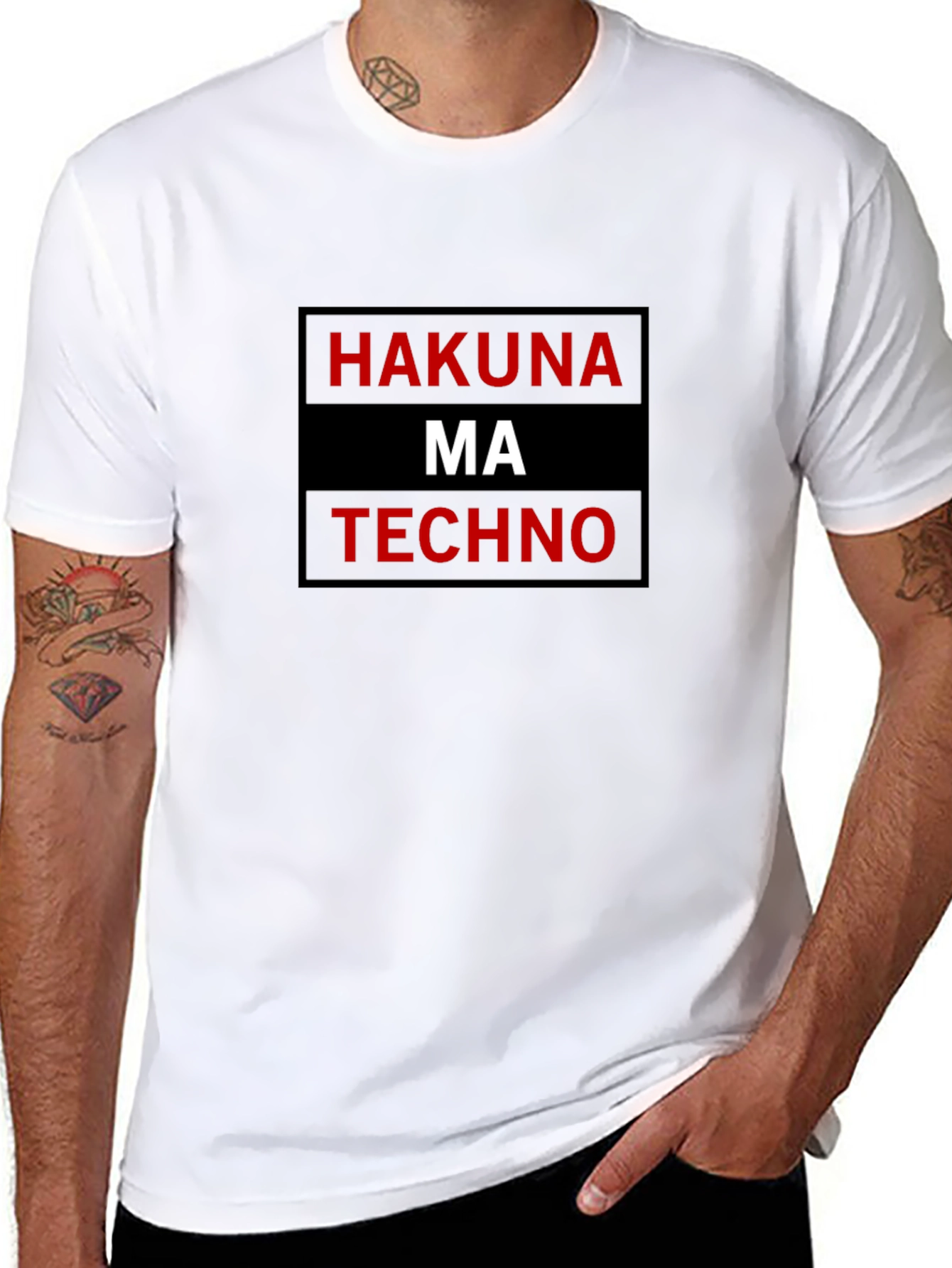 Hakuna Ma Techno T-Shirt - Black