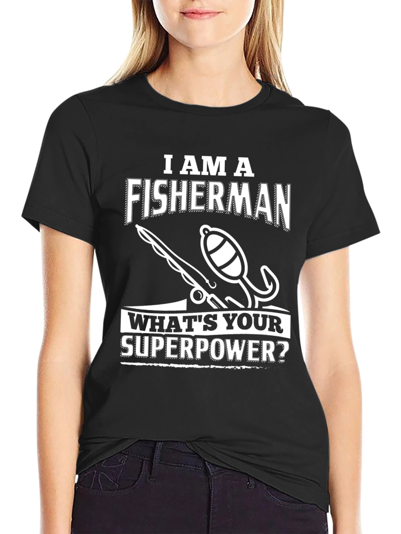 Fisherman Superpower T-Shirt - Humorous Angler Tee