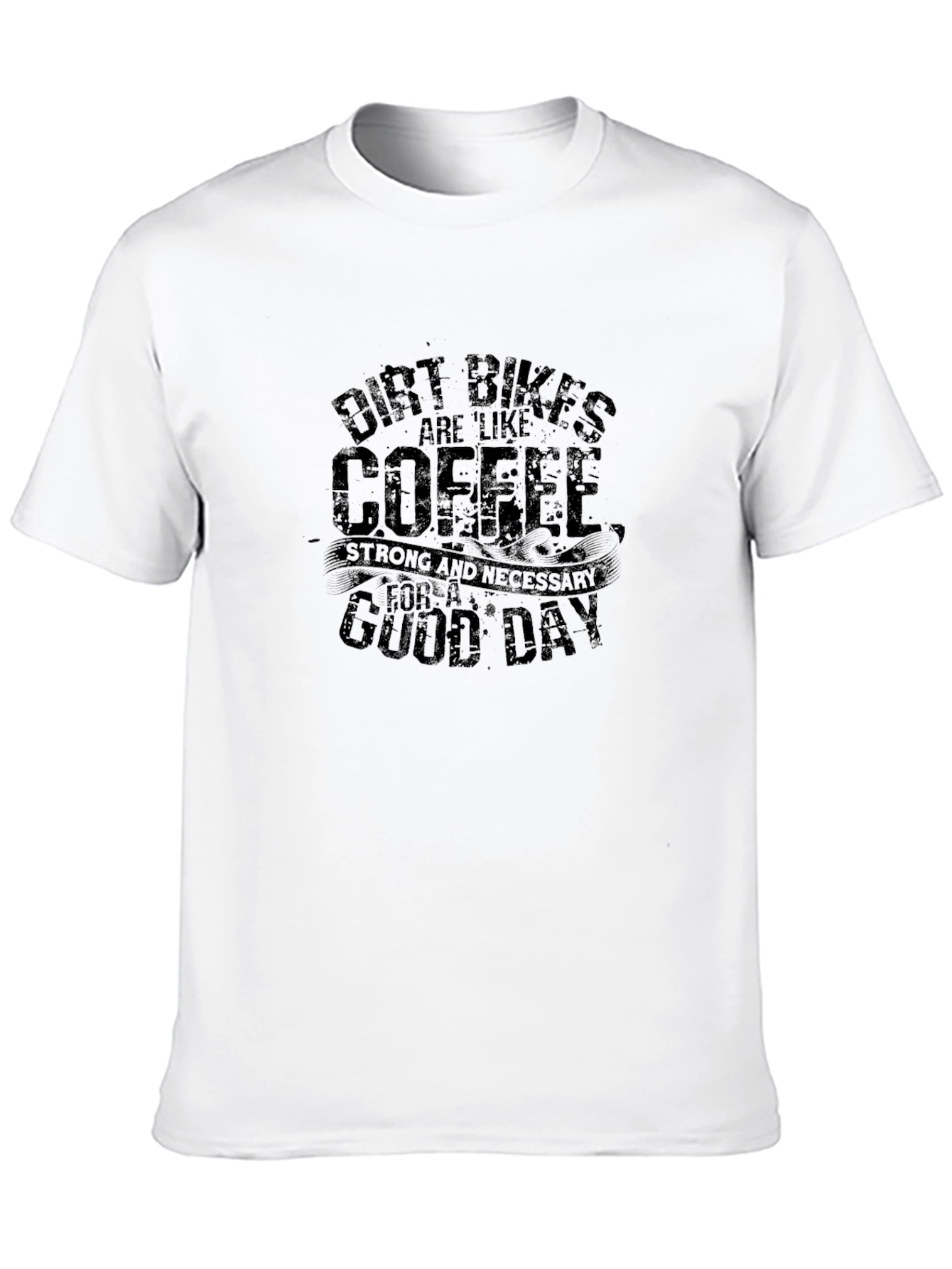 Dirt Bikes & Coffee Graphic T-Shirt