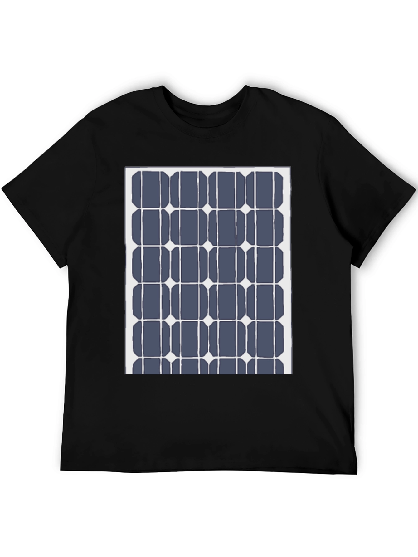 Solar Panel Grid Black Tee