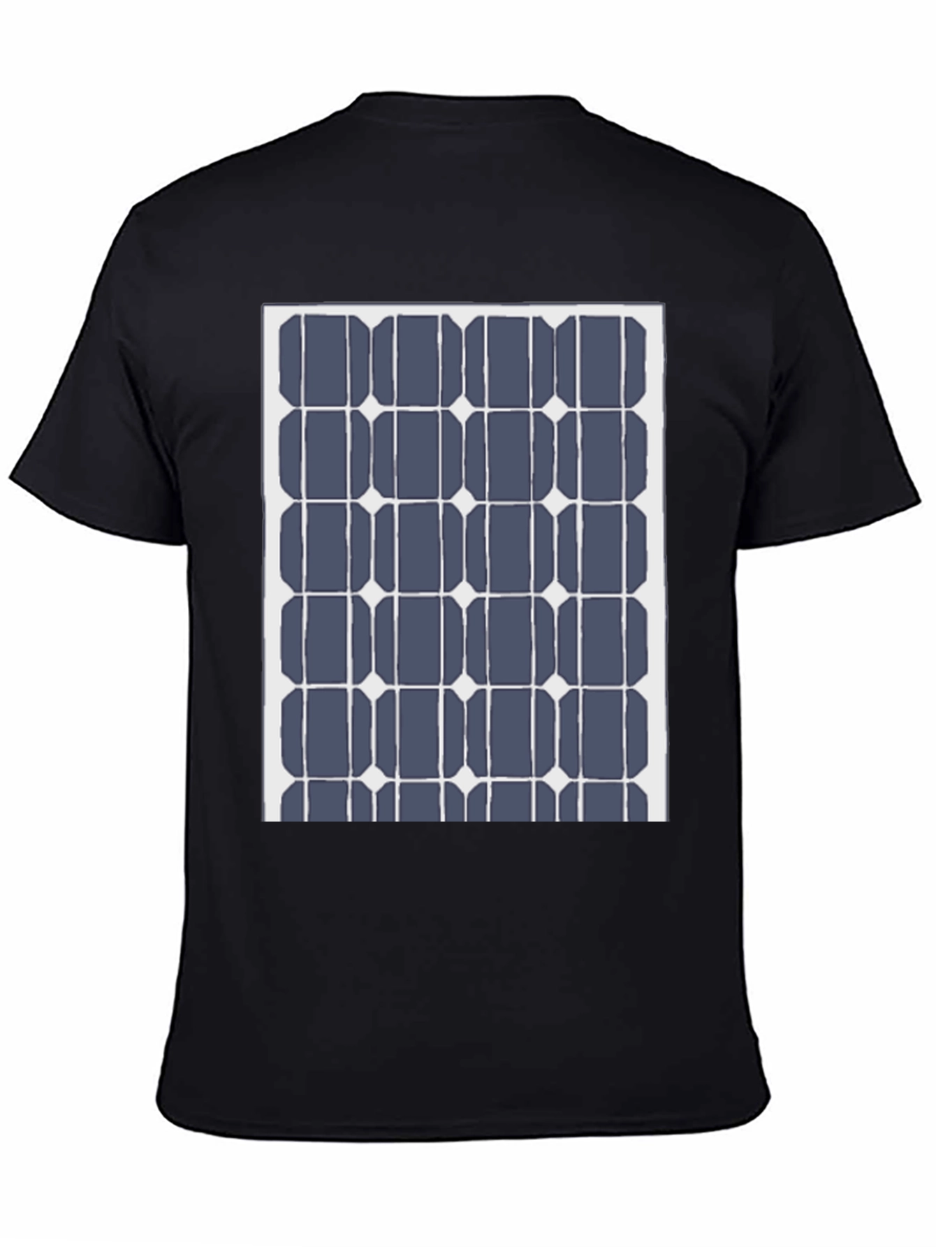 Solar Panel Grid Black Tee
