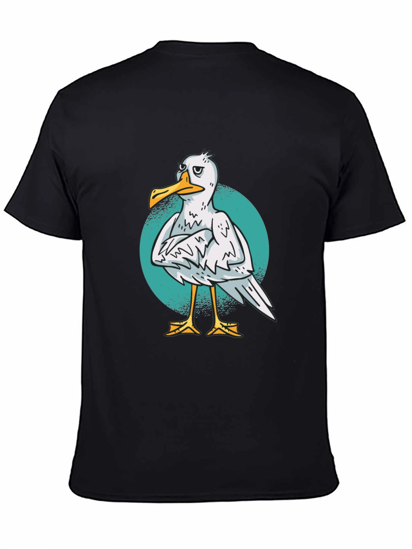 Grumpy Seagull Graphic T-Shirt - Soft Cotton
