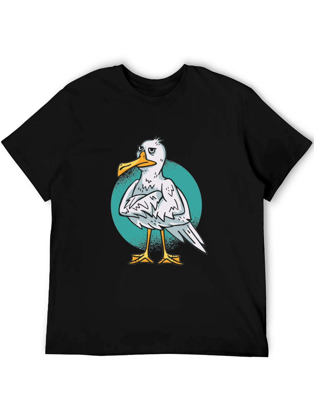 Grumpy Seagull Graphic T-Shirt - Soft Cotton