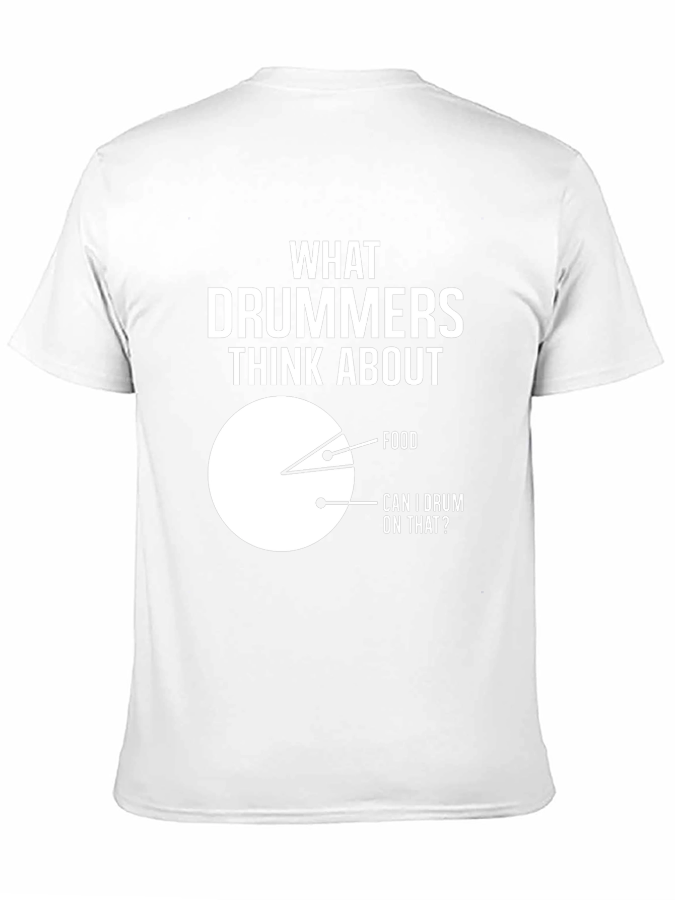 Drummer Humor T-Shirt: Food & Drumming Pie Chart