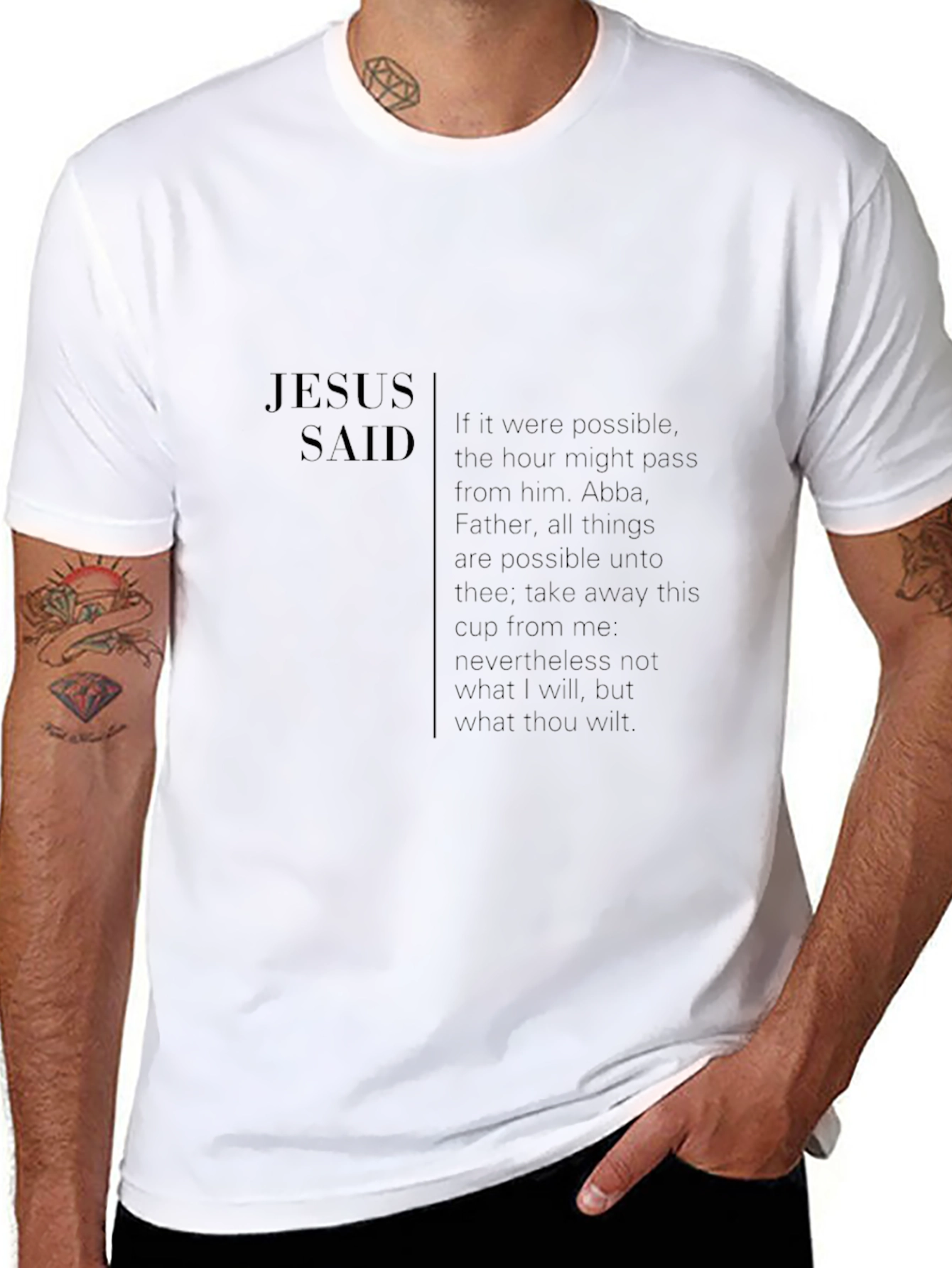 Jesus Said Graphic T-Shirt - Inspiring Christian Apparel