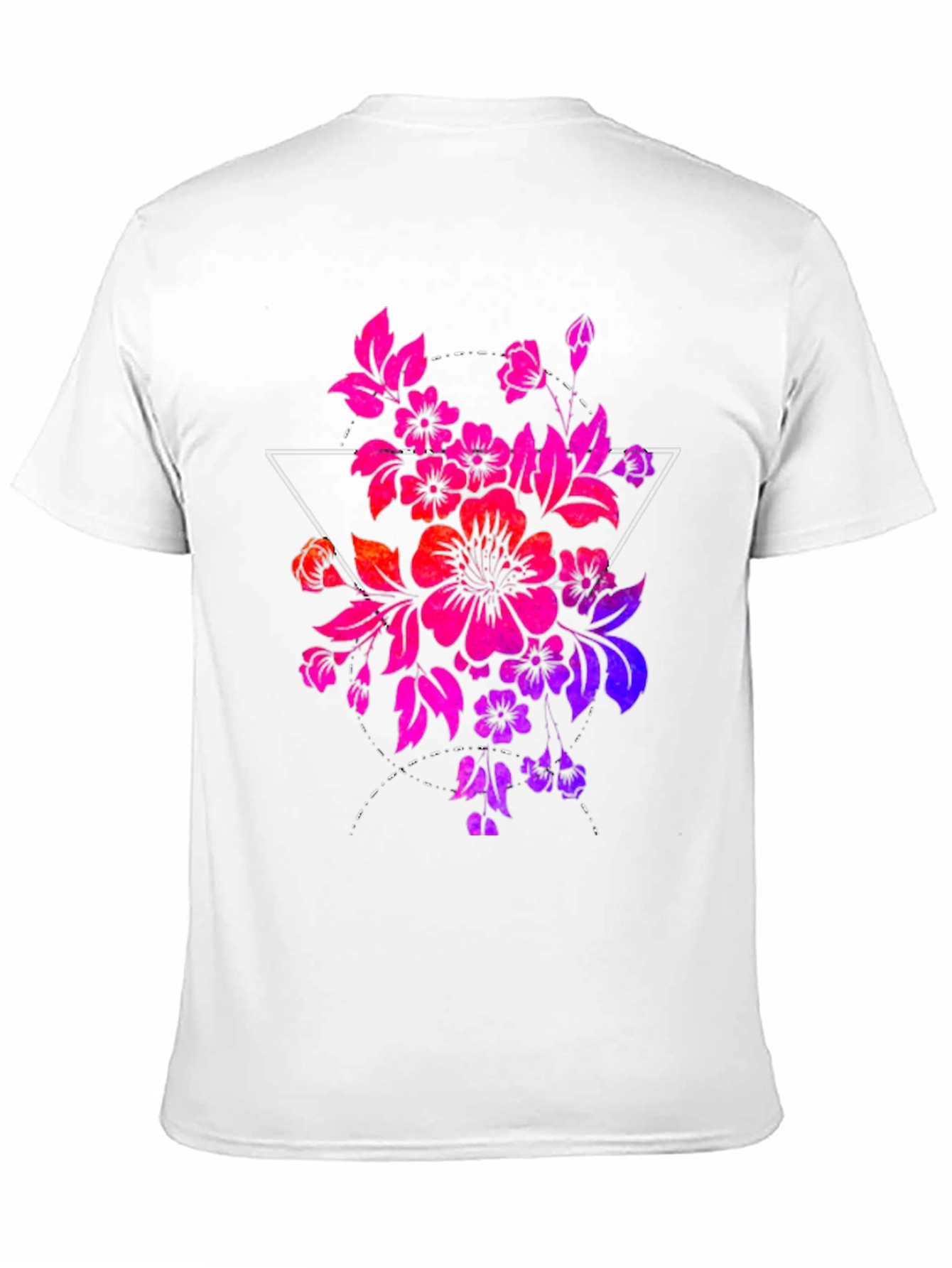 Floral Triangle Graphic T-Shirt