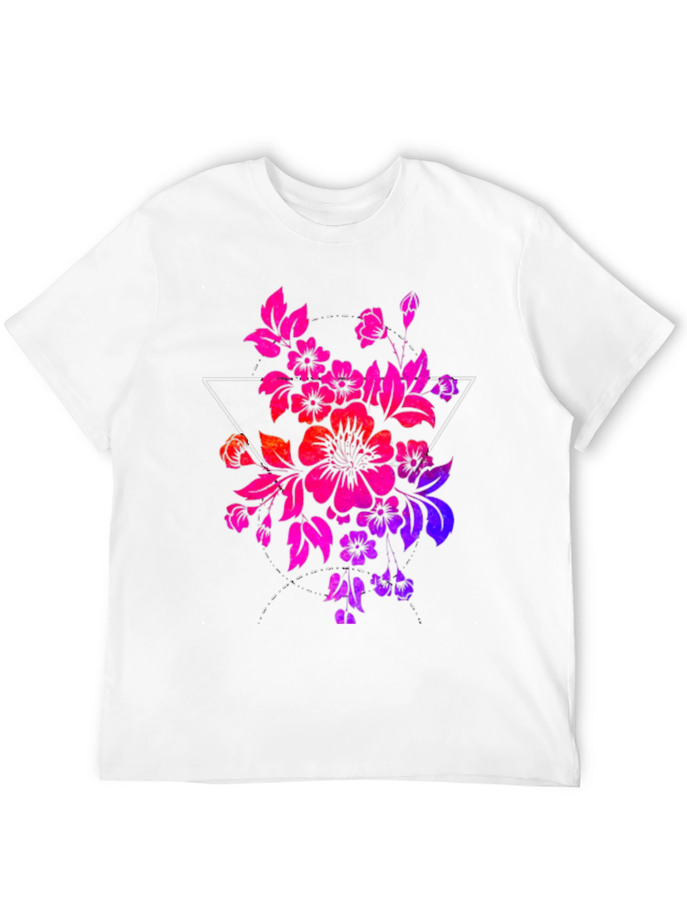 Floral Triangle Graphic T-Shirt
